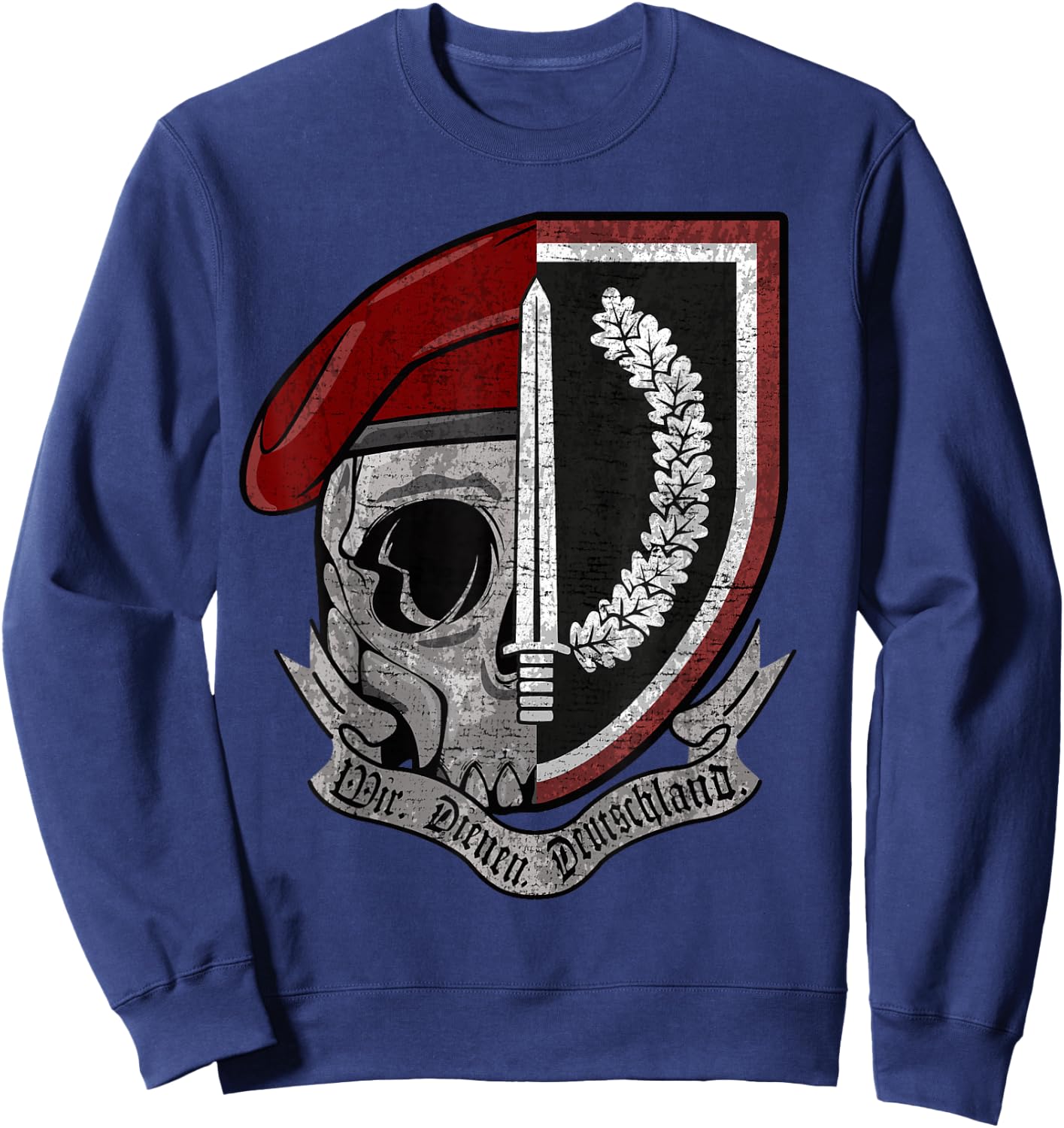 German KSK Special Force Kommando Spezialkräfte Bundeswehr Sweatshirt - Sweatshirt | Navy