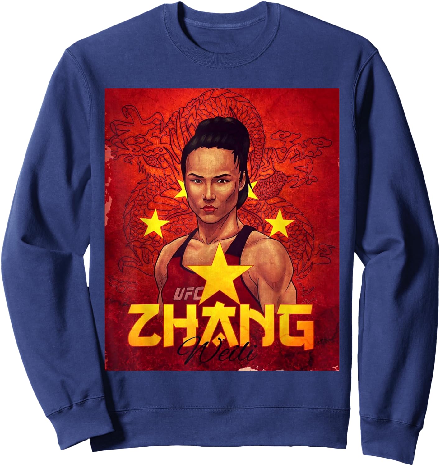 Weili-Zhang Chinese Female MMA Champion Sweatshirt - Sweatshirt | Navy