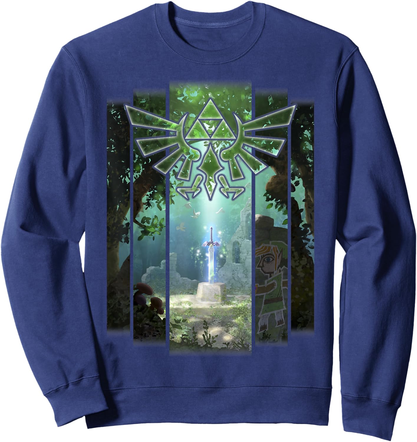 Legend of Zelda Link Between Worlds Cover Sweatshirt - Sweatshirt | Navy