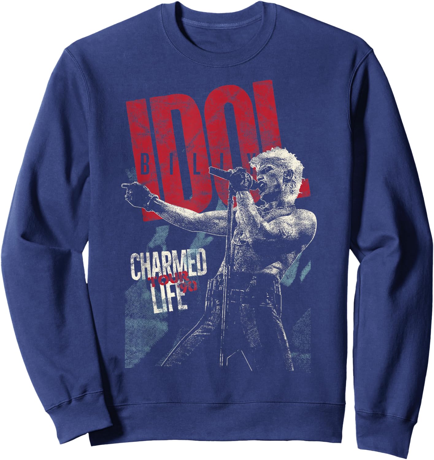 Billy Idol - Charmed Life Sweatshirt - Sweatshirt | Navy