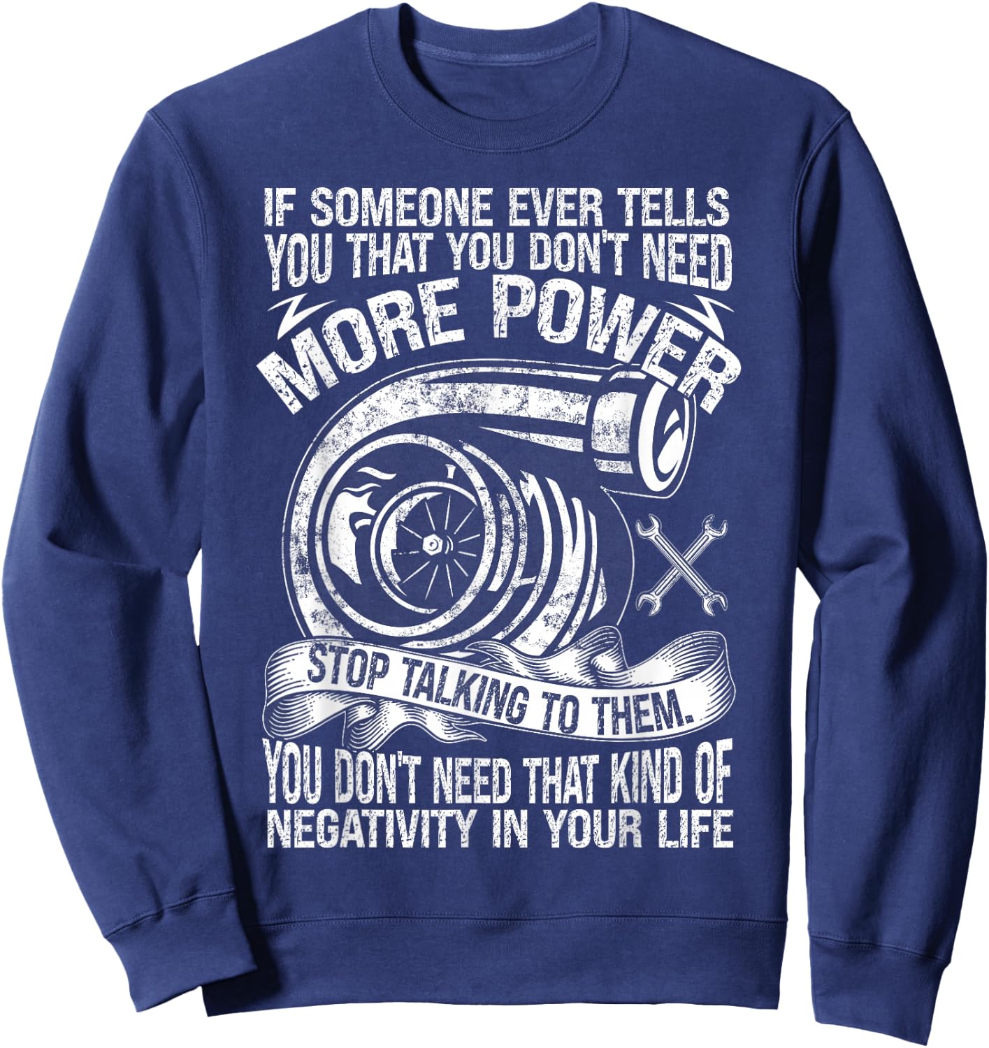 Mechanic Car Guy More Car Power Sweatshirt - Sweatshirt | Navy