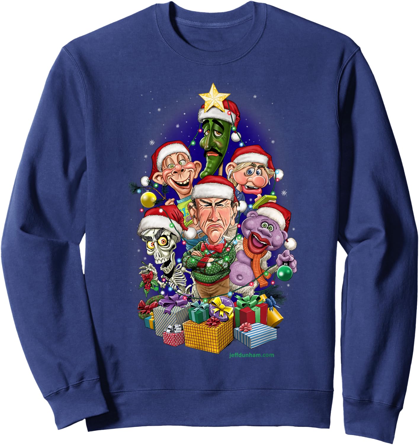 Jeff Dunham 2021 Holiday Sweatshirt - Sweatshirt | Navy