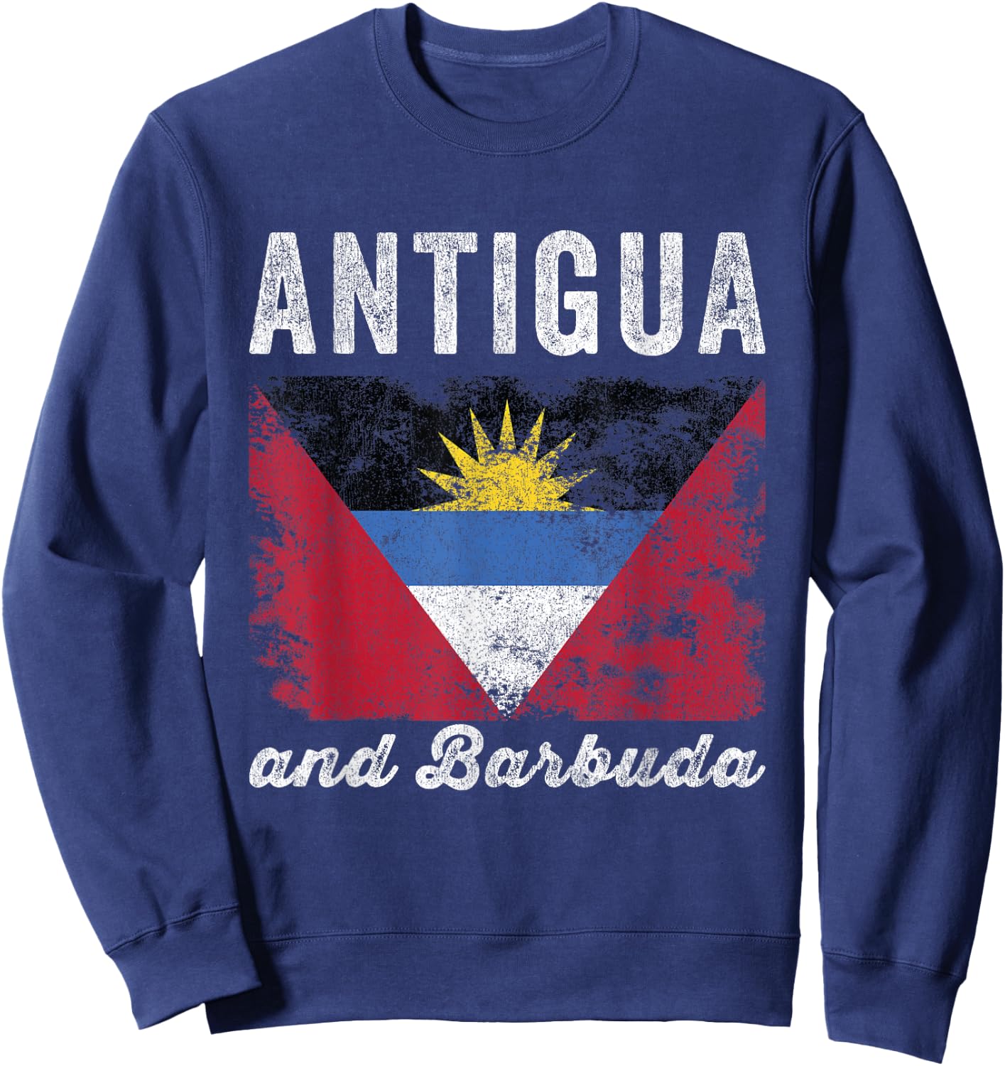 Antigua and barbuda Flag - Men Women Kids - Antiguan Flag Sweatshirt - Sweatshirt | Navy