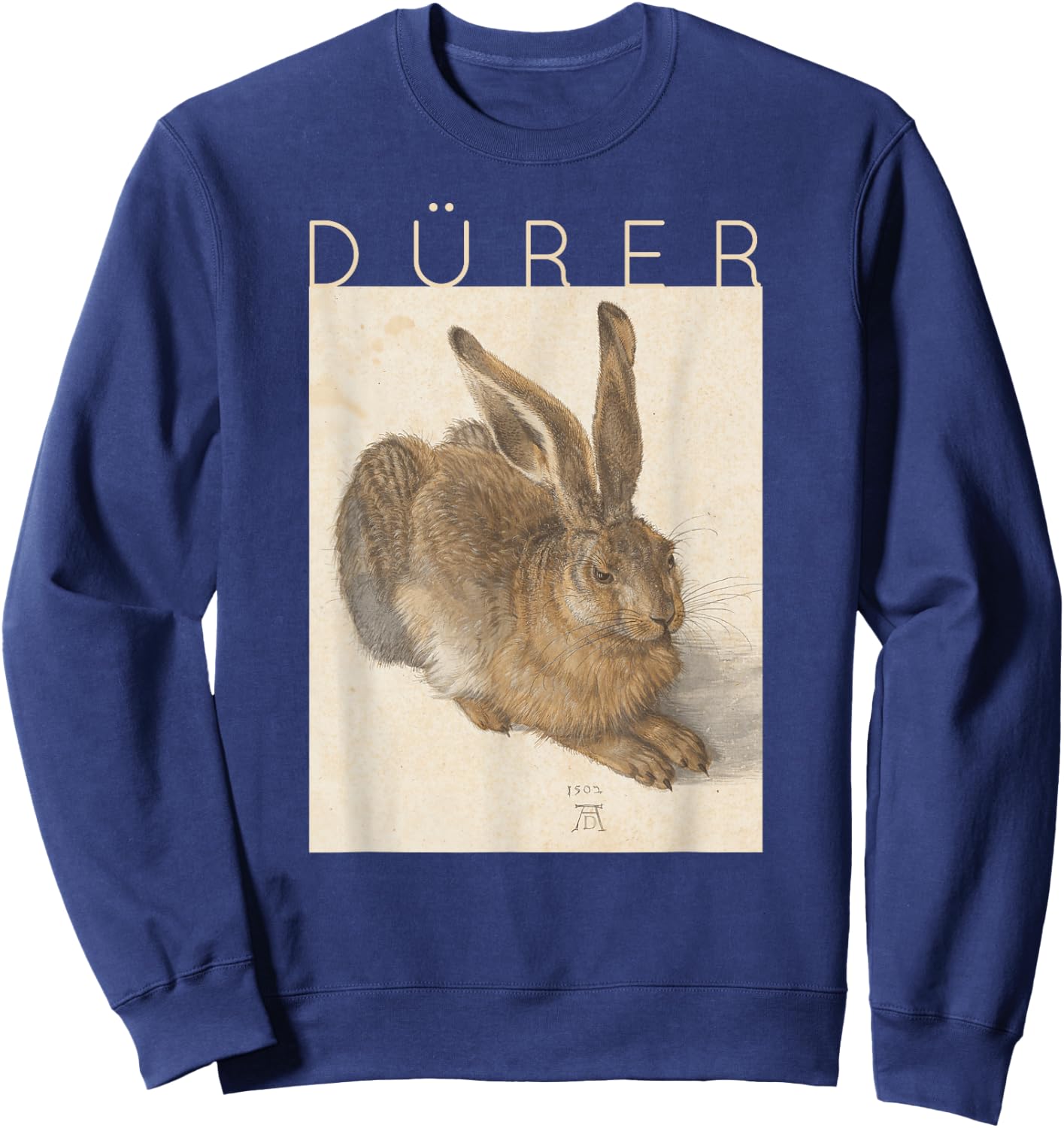 Albrecht Dürer Young Hare Bunny Rabbit Easter Sweatshirt - Sweatshirt | Navy