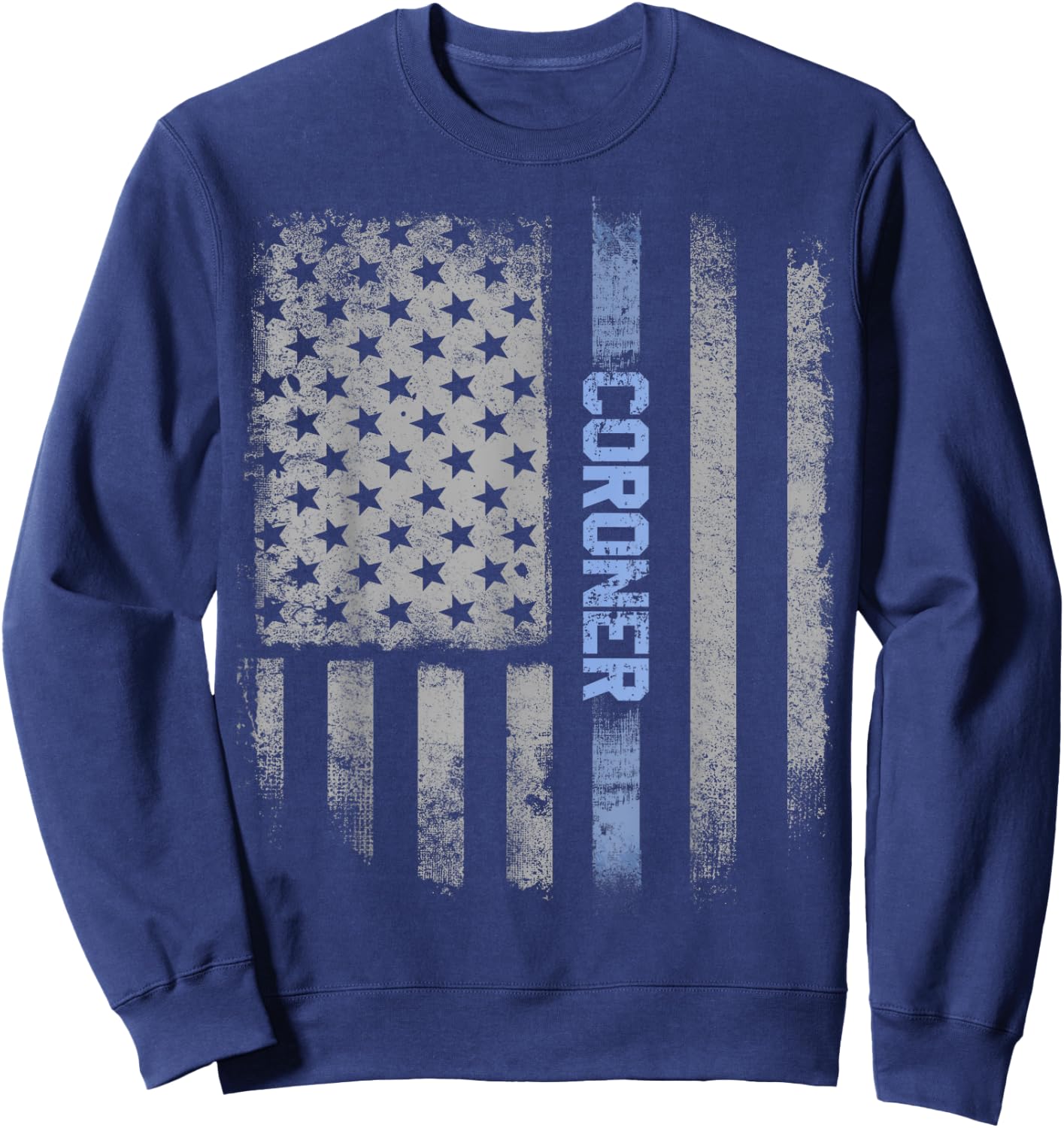 Coroner US Flag Sweatshirt - Sweatshirt | Navy