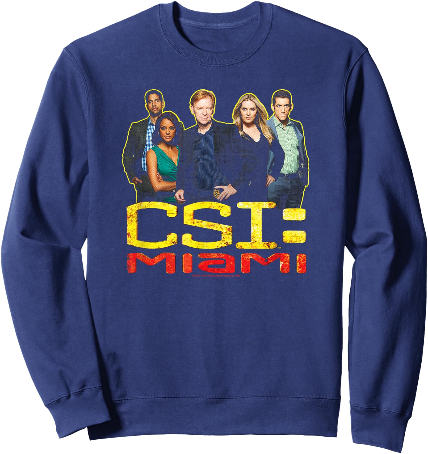 CSI: Miami The Cast In Black Sweatshirt - Sweatshirt | Navy