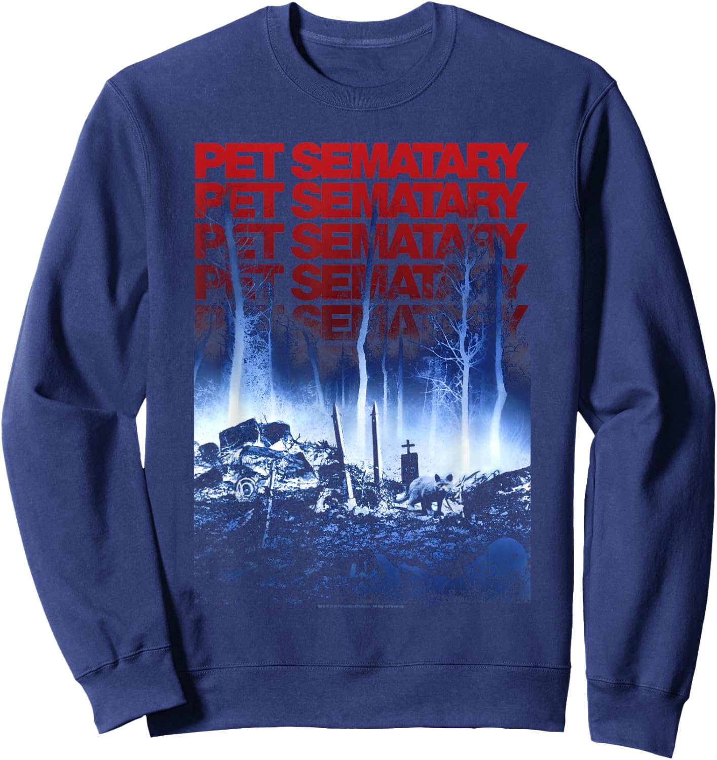 Pet Semetary Color Poster Sweatshirt - Sweatshirt | Navy