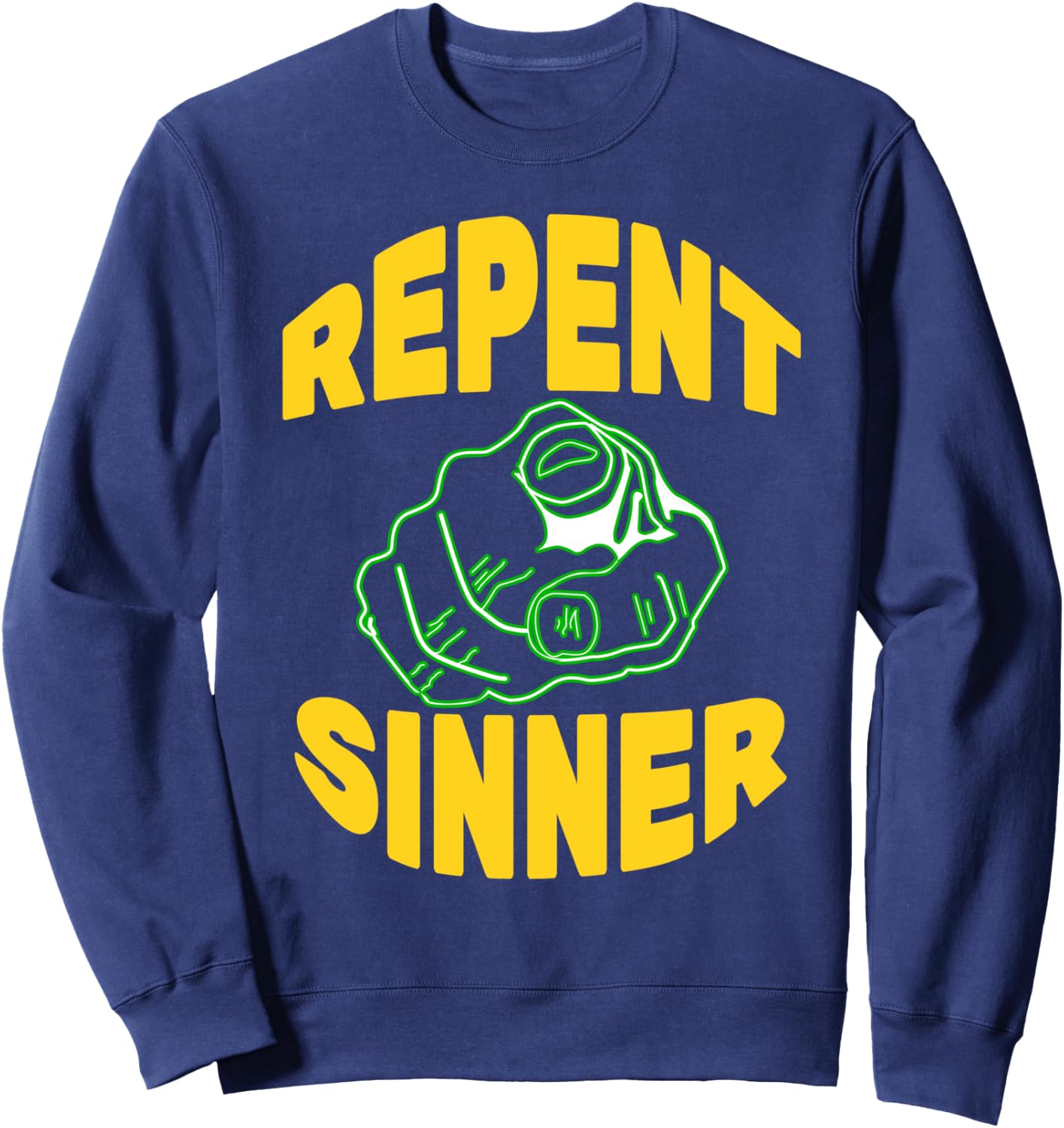 Repent Sinner Sweatshirt - Sweatshirt | Navy