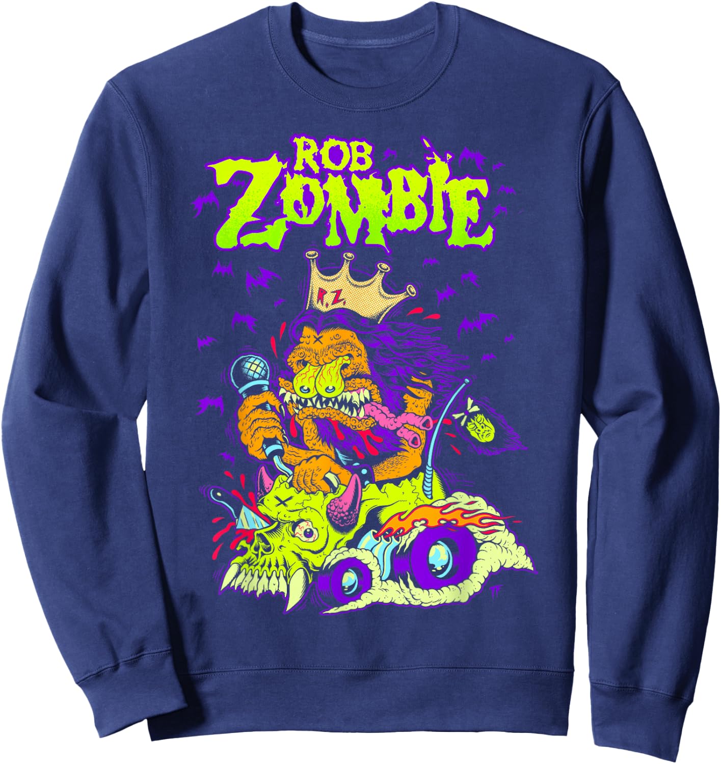 Rob Zombie – King Freak Sweatshirt - Sweatshirt | Navy
