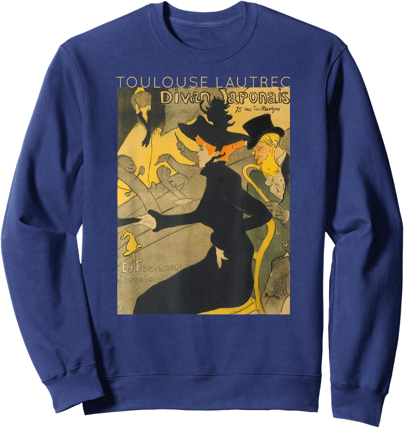 Toulouse Lautrec Divan Japonais for Artists Sweatshirt - Sweatshirt | Navy
