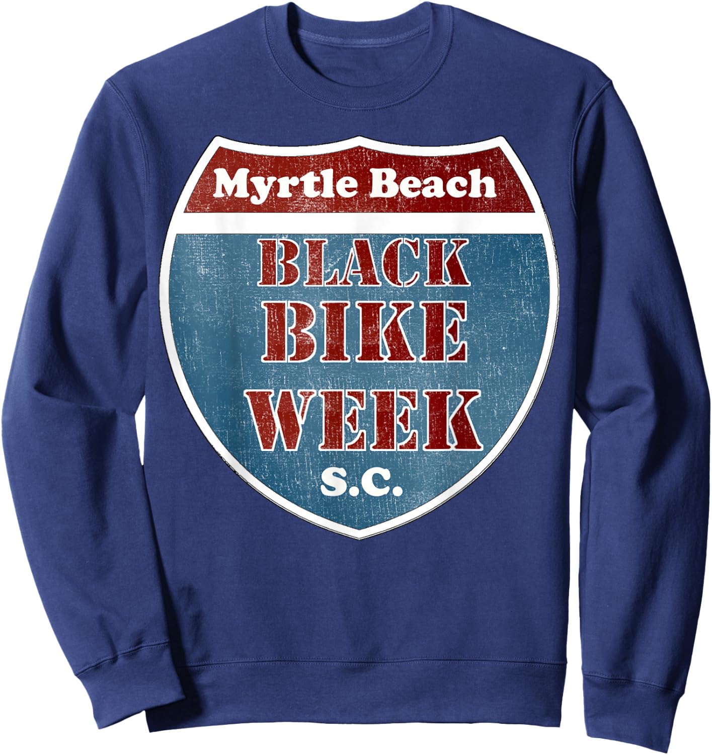 Official Black Bike Week Sweatshirt - Sweatshirt | Navy