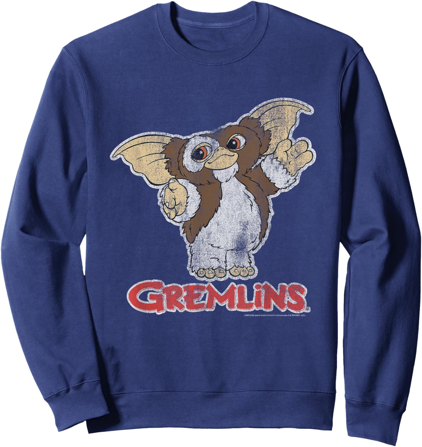 Gremlins Gizmo and Logo Sweatshirt - Sweatshirt | Navy