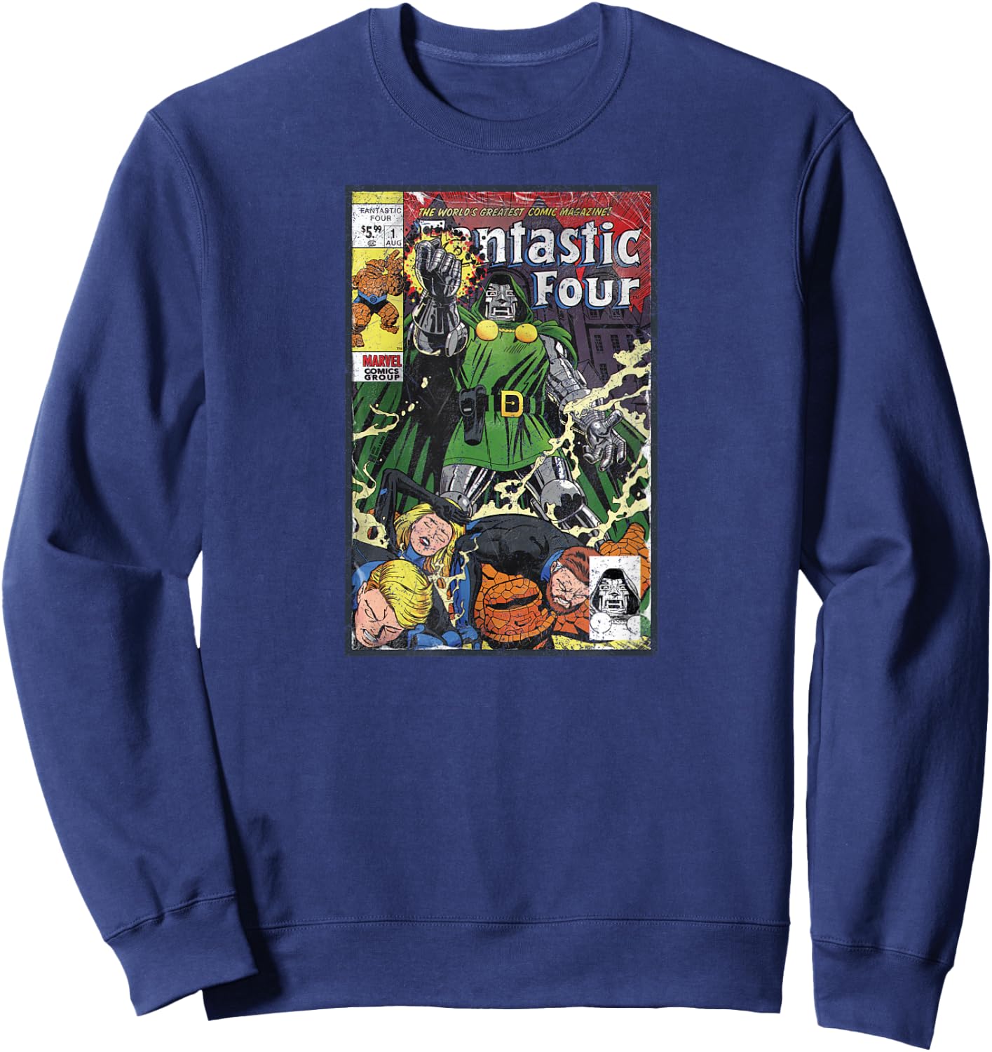 Marvel Fantastic Four Comic Cover Sweatshirt - Sweatshirt | Navy