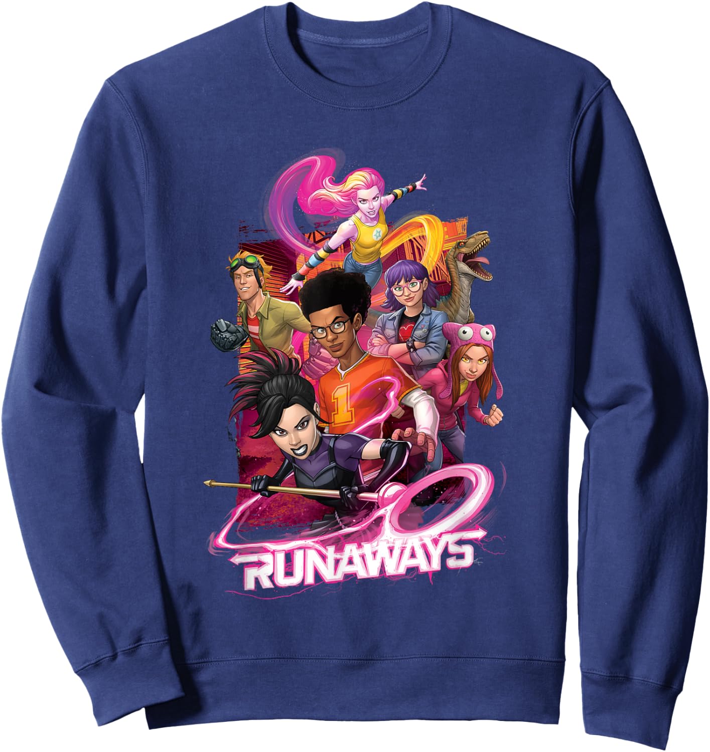 Marvel Meet the Runaways Sweatshirt - Sweatshirt | Navy