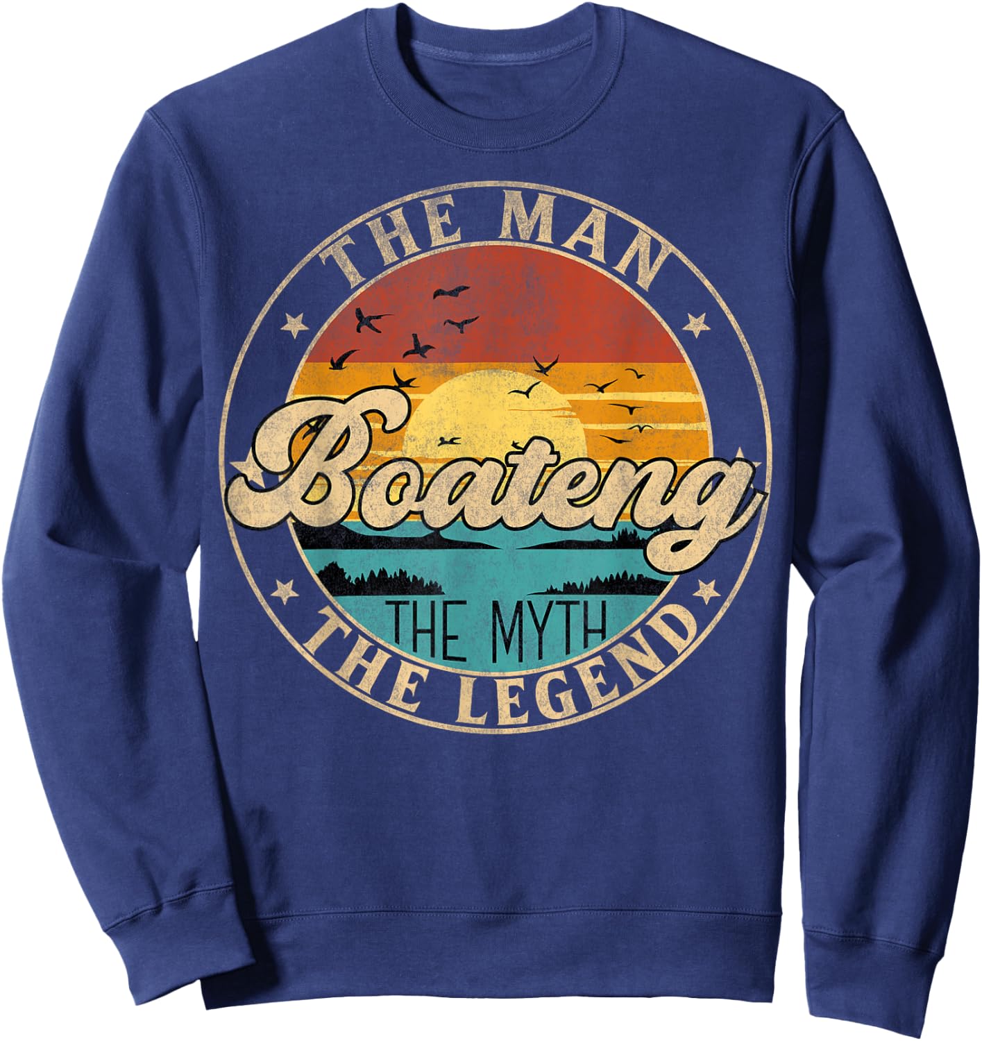 BOATENG The Man The Myth The Legend First Name Sweatshirt - Sweatshirt | Navy