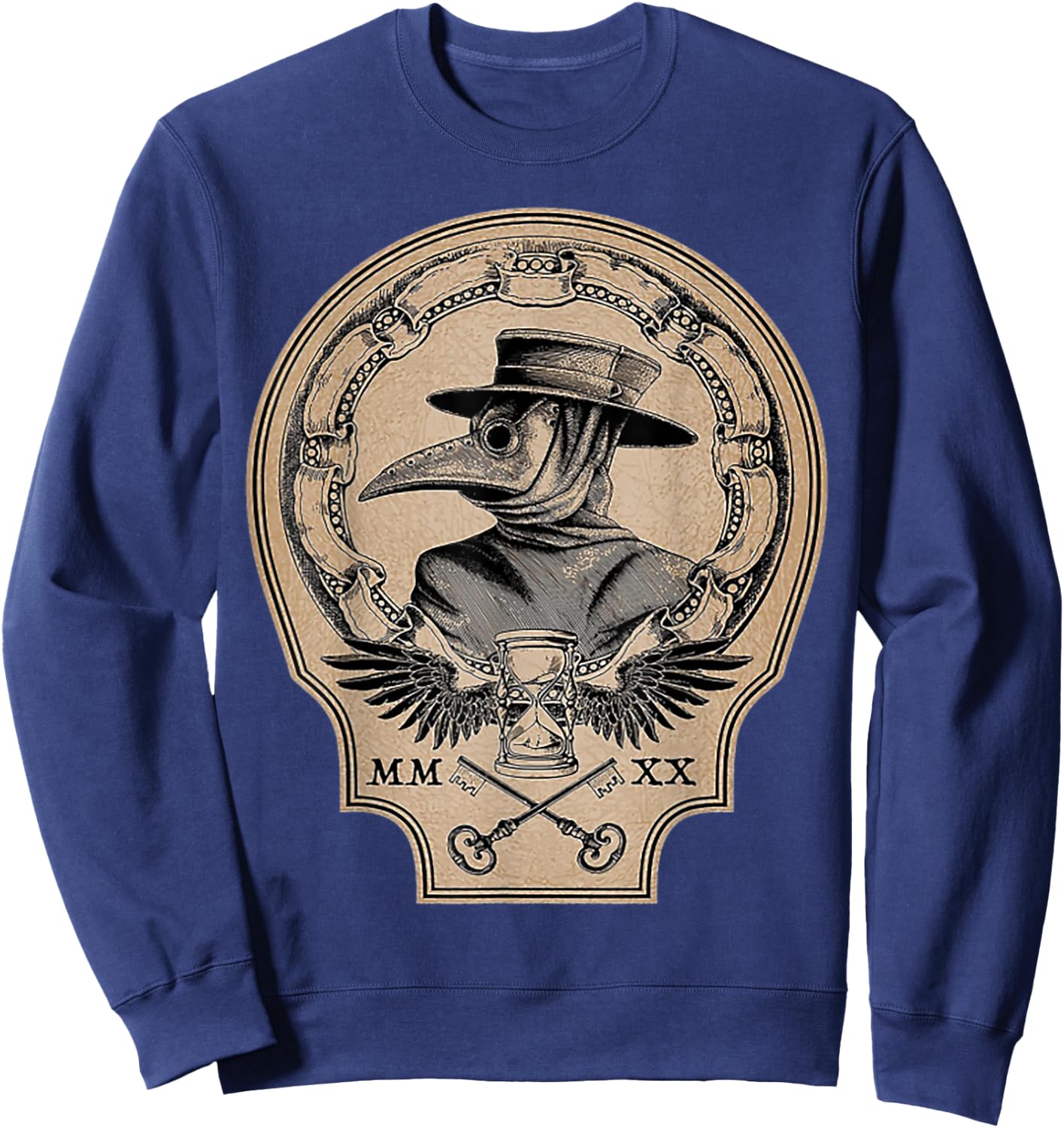 Vintage Plague Doctor Sweatshirt - Sweatshirt | Navy