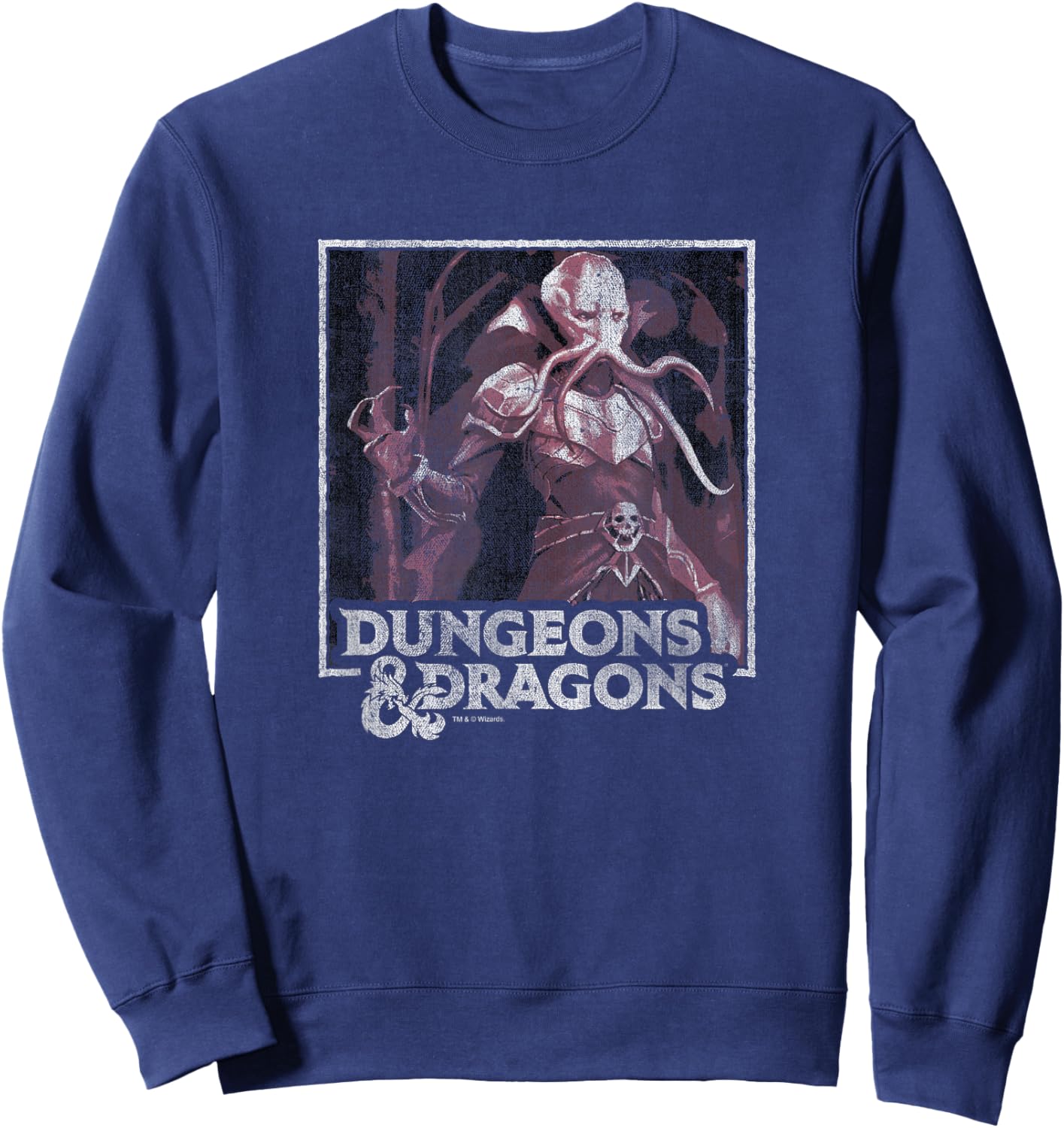 Dungeons & Dragons MindFlayer Box Up Sweatshirt - Sweatshirt | Navy