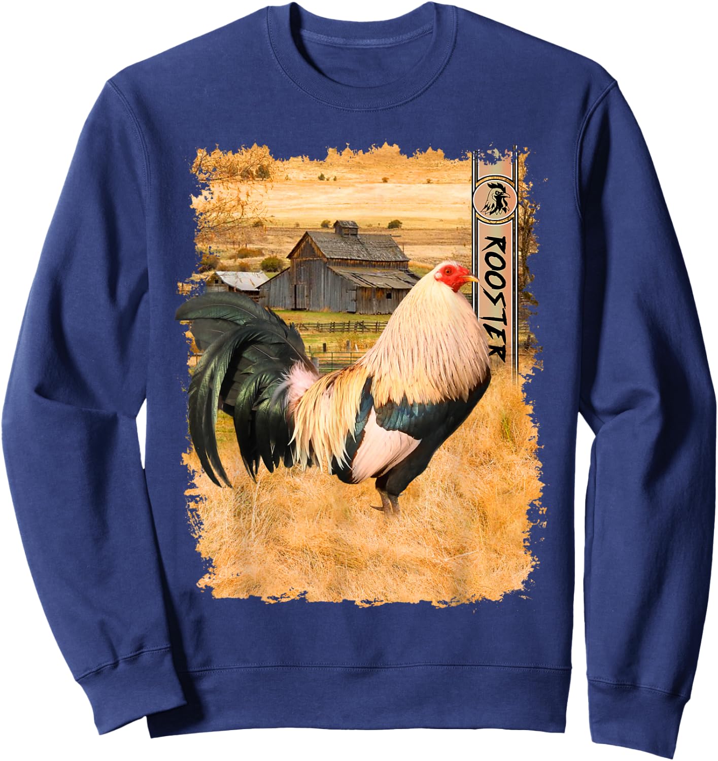 Rooster Cock Fight Enthusiast Small Sweatshirt - Sweatshirt | Navy