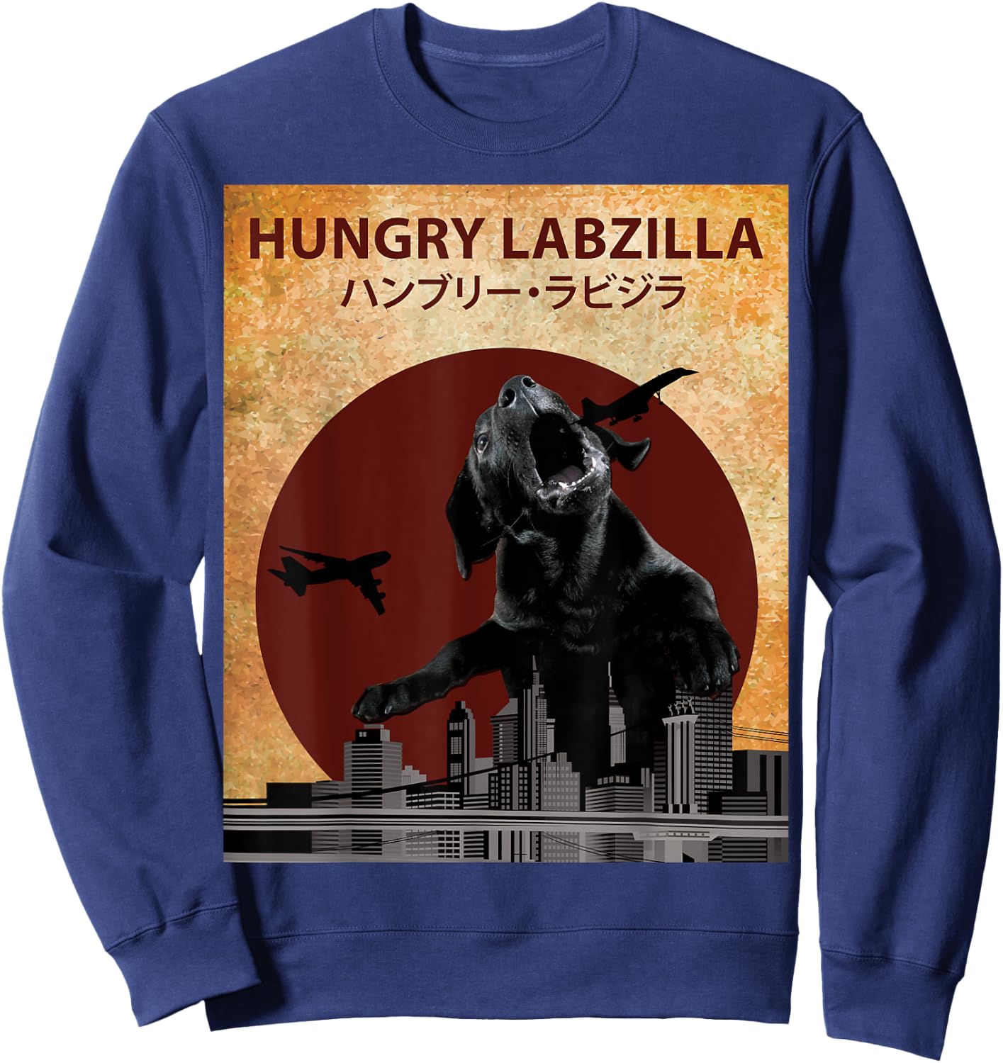 Labrador T shirt , Women, Kids Funny Dog Sweatshirt - Sweatshirt | Navy