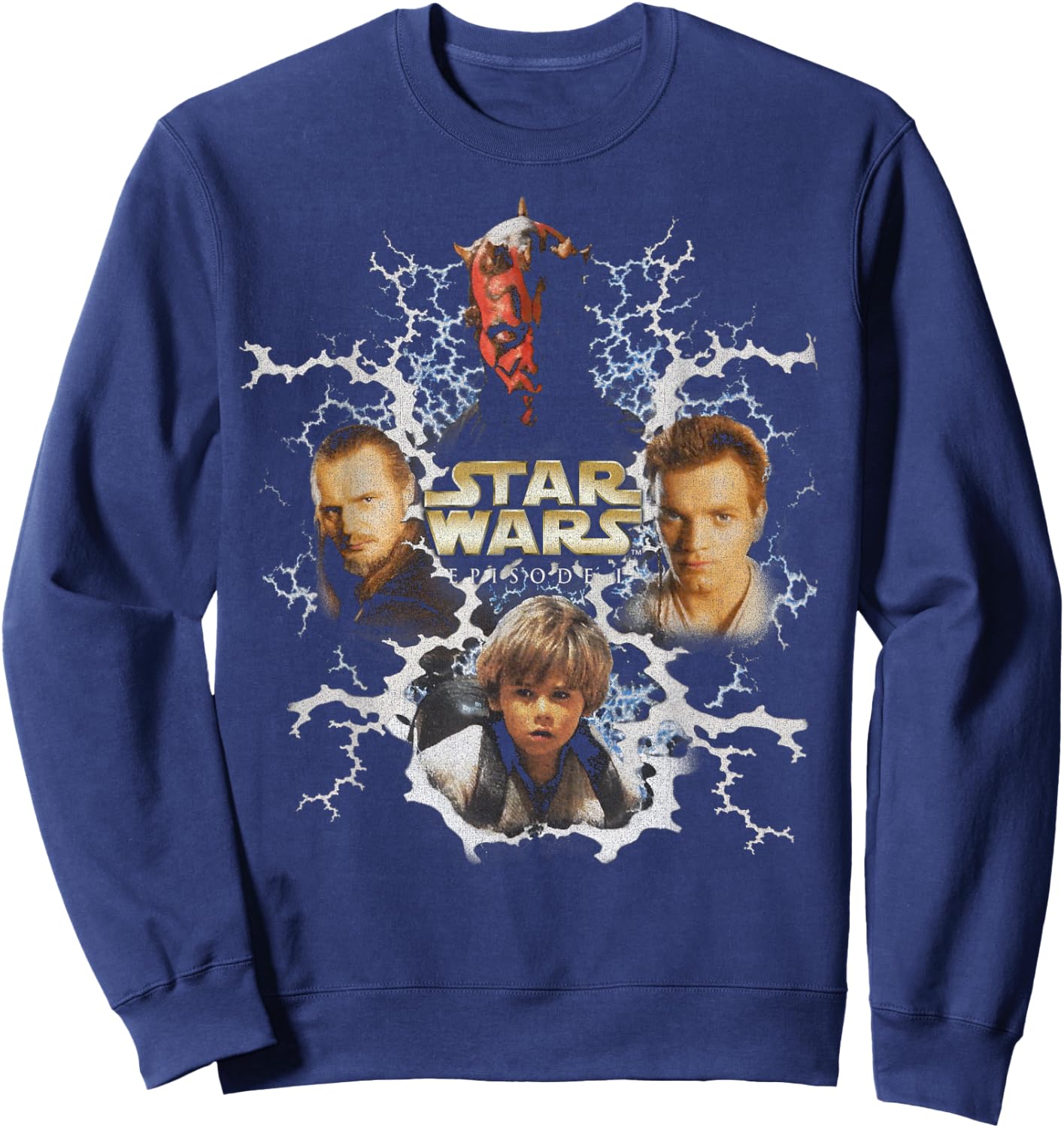 Star Wars Darth Maul Vintage Portrait Sweatshirt - Sweatshirt | Navy