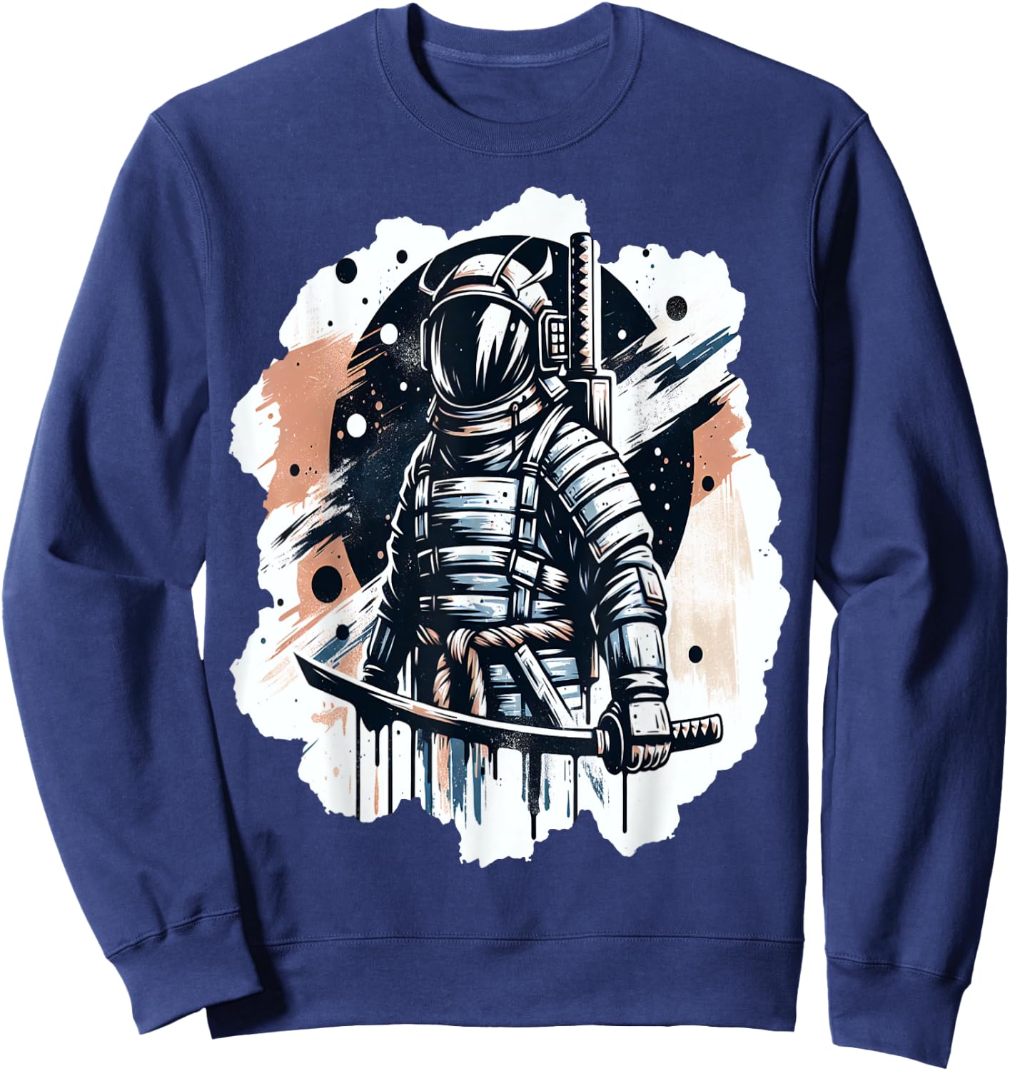 Samurai Astronaut Galaxy Warrior Costume Sweatshirt - Sweatshirt | Navy