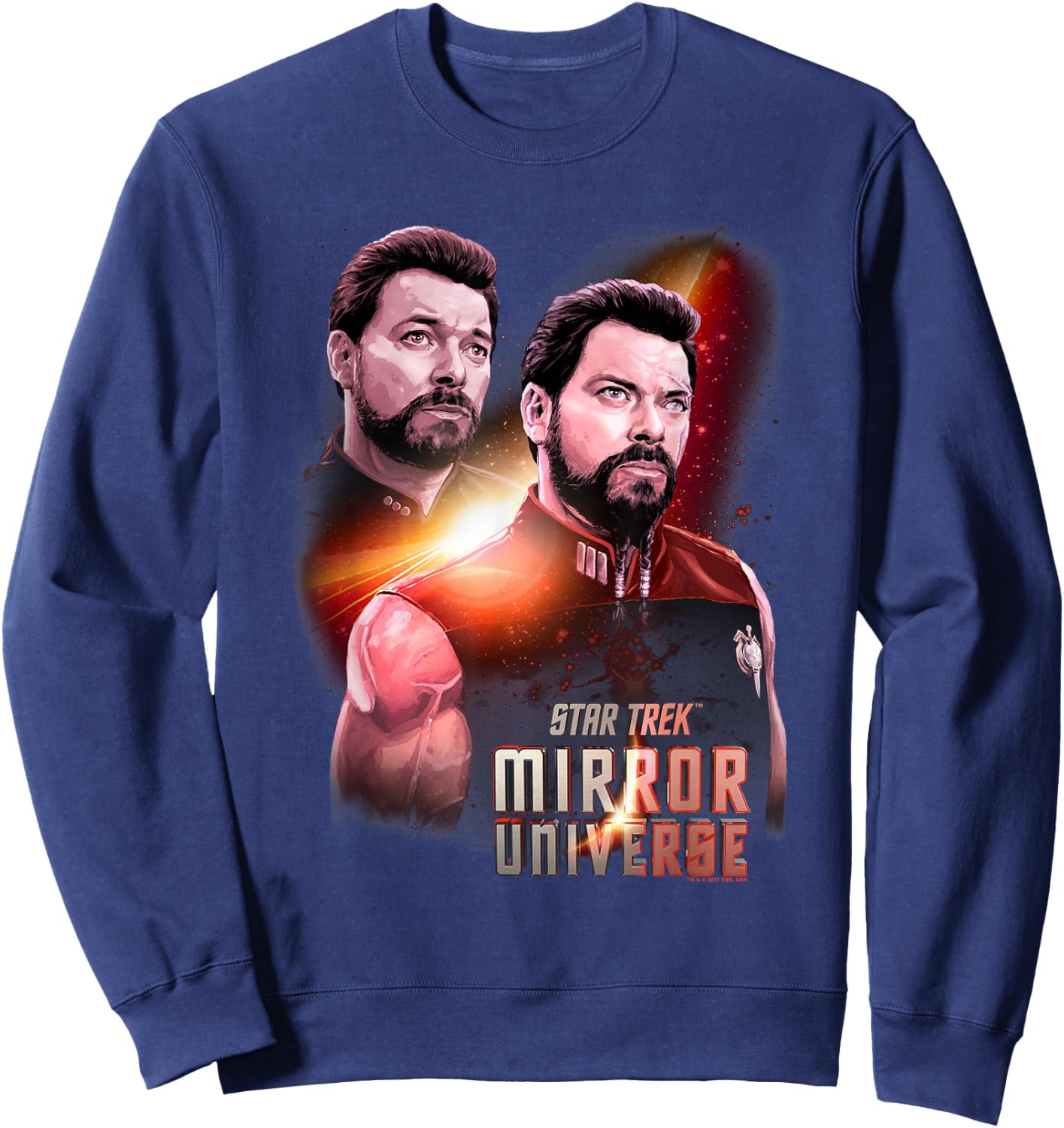 Star Trek Mirror Riker Sweatshirt - Sweatshirt | Navy