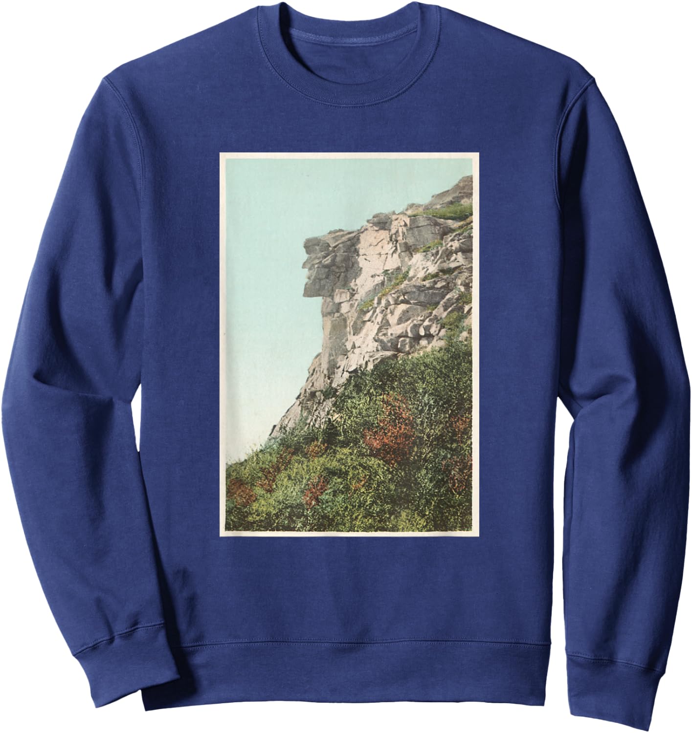 Old Man of the Mountain Illustration (1902) Sweatshirt - Sweatshirt | Navy