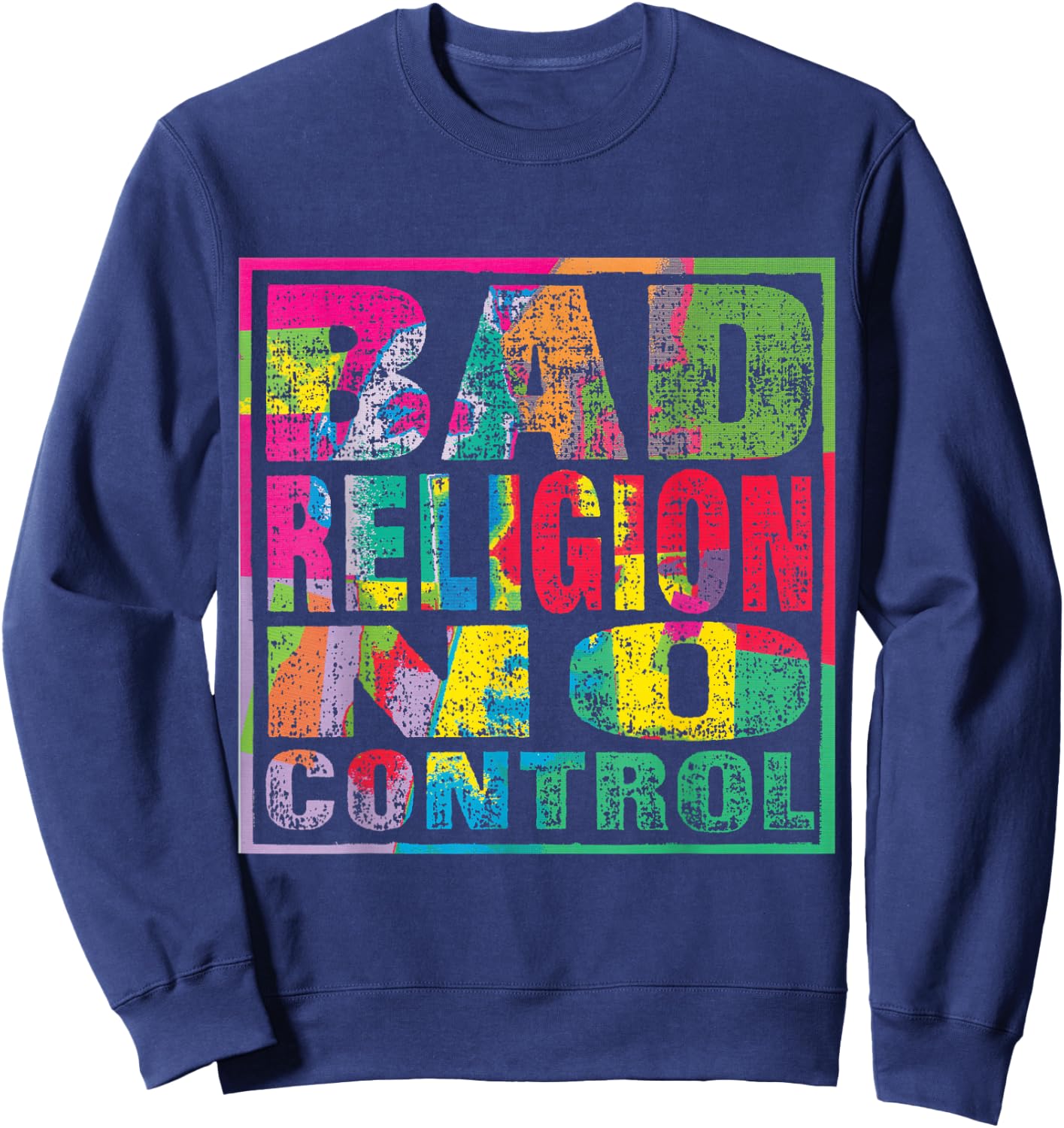 Bad Religion - Official Merchandise - No Control Small Sweatshirt - Sweatshirt | Navy
