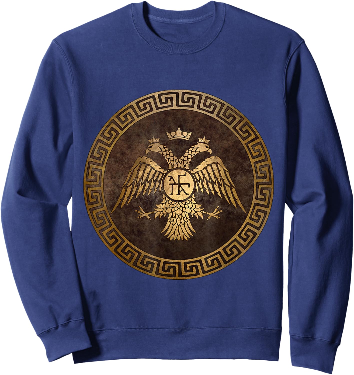 Byzantine Empire Symbol of Constantinople and the Emperor Sweatshirt - Sweatshirt | Navy