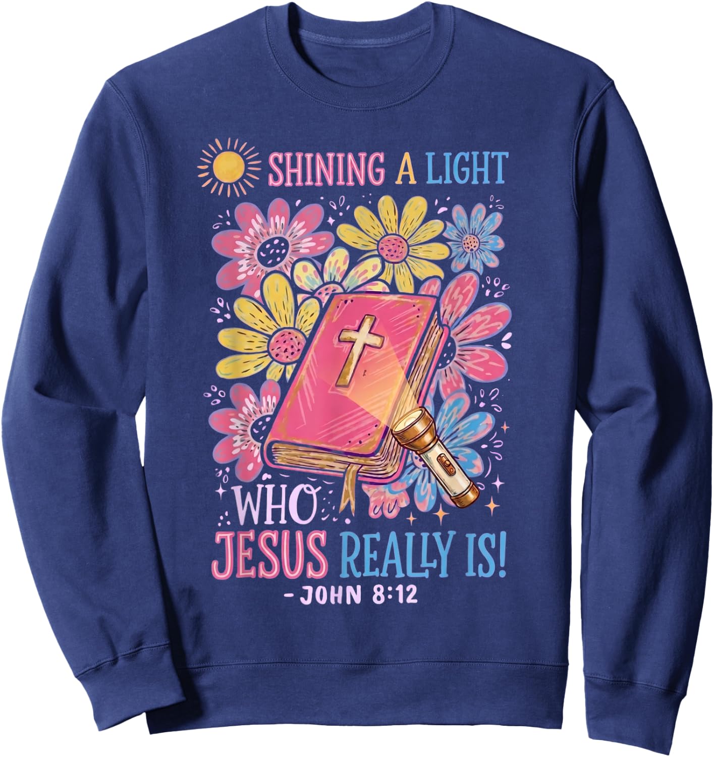 Jesus Light of The World Illumination Station VBS 2026 Sweatshirt - Sweatshirt | Navy