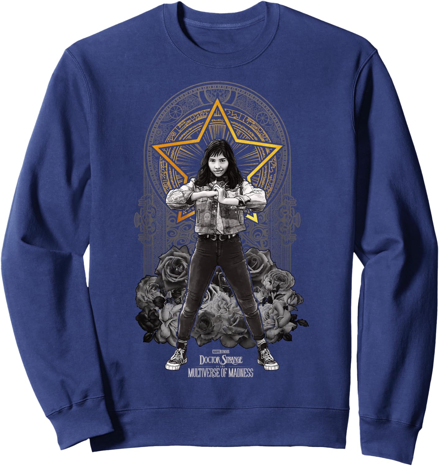 Marvel Doctor Strange In The Multiverse Of Madness Star Sweatshirt - Sweatshirt | Navy