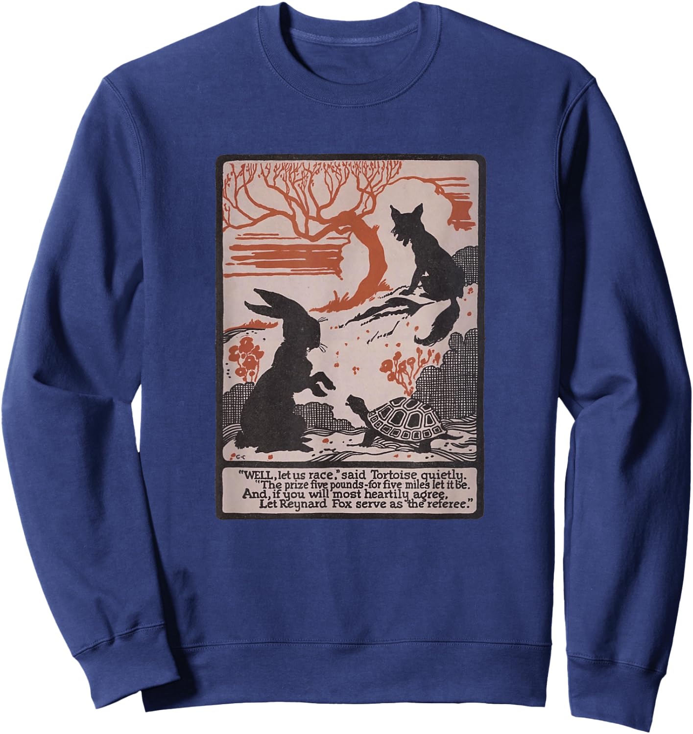 Aesop's Fables - Tortoise and The Hare Sweatshirt - Sweatshirt | Navy
