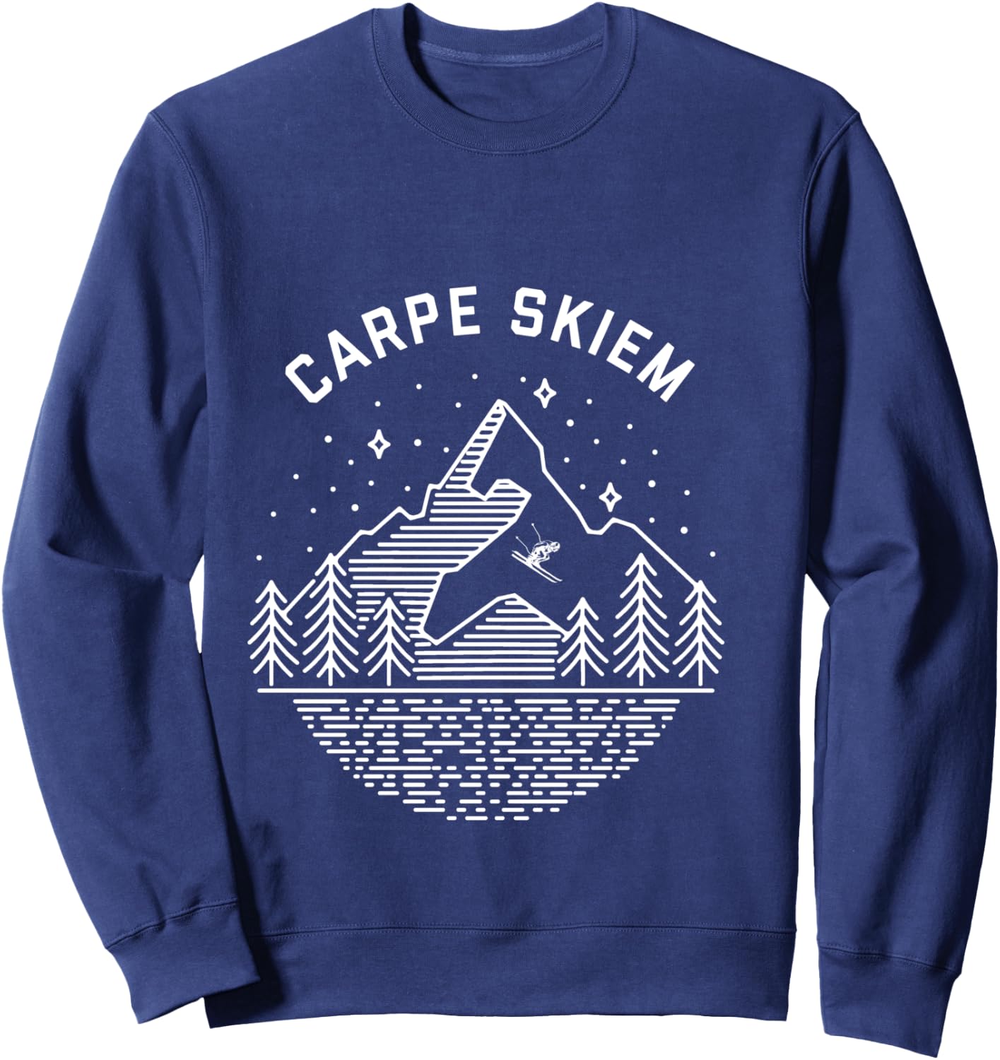 Carpe Skiem Winter Sports Ski T shirt Sweatshirt - Sweatshirt | Navy