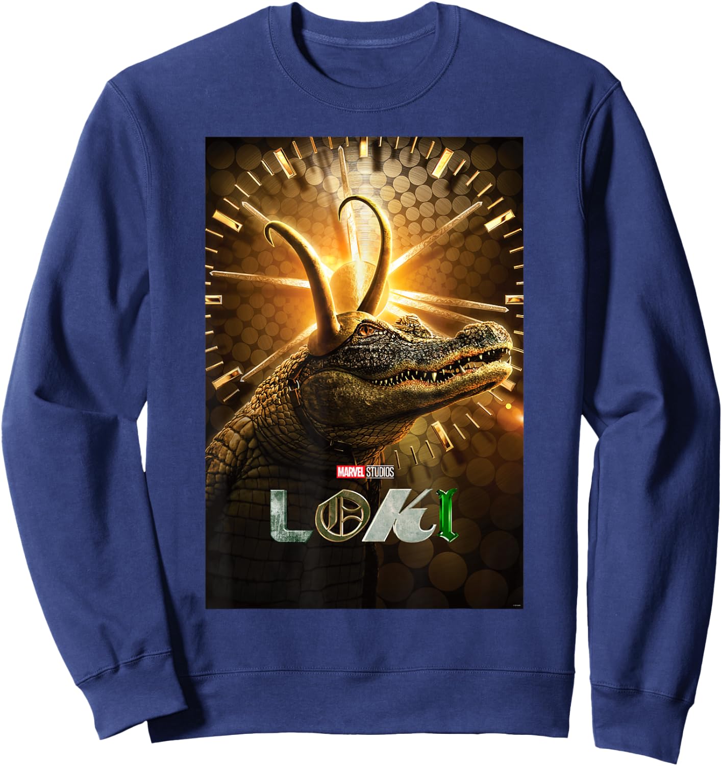 Marvel Loki Alligator Loki Poster Sweatshirt - Sweatshirt | Navy