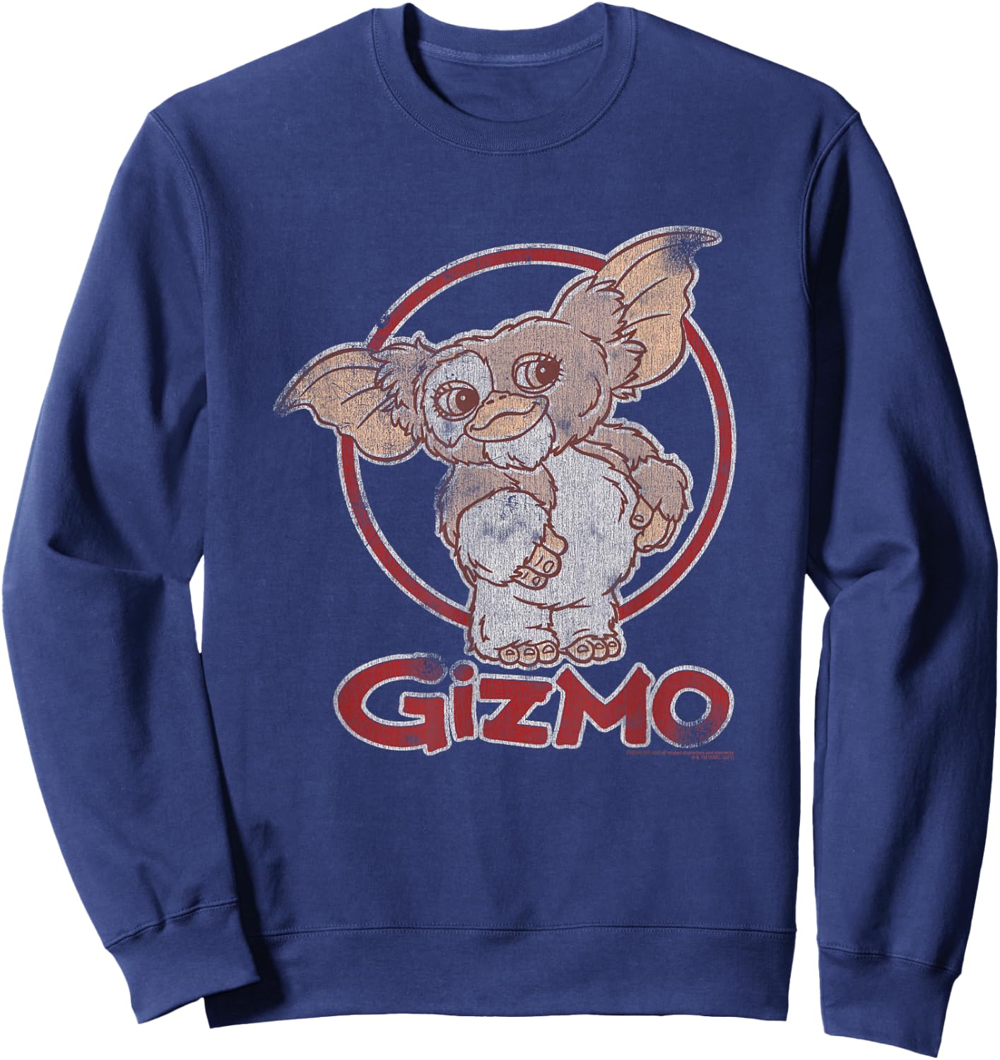 Gremlins Distressed Gizmo Sweatshirt - Sweatshirt | Navy
