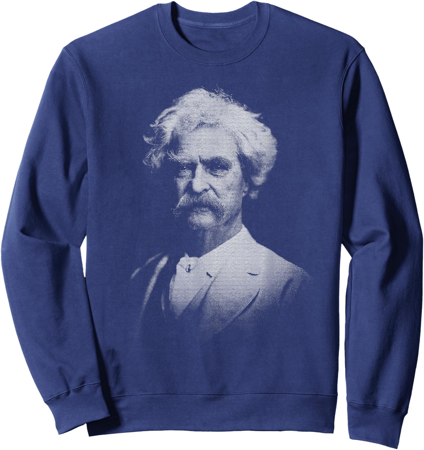 Mark Twain Old Gentleman Vintage Art Sweatshirt - Sweatshirt | Navy