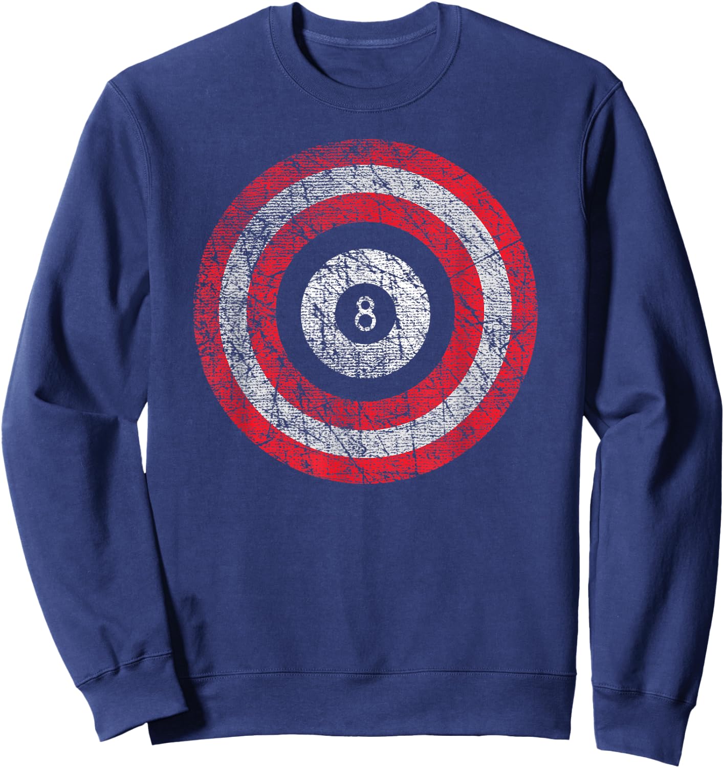 Pool Billiard Shirt Patriotic Odd Ball Sweatshirt - Sweatshirt | Navy