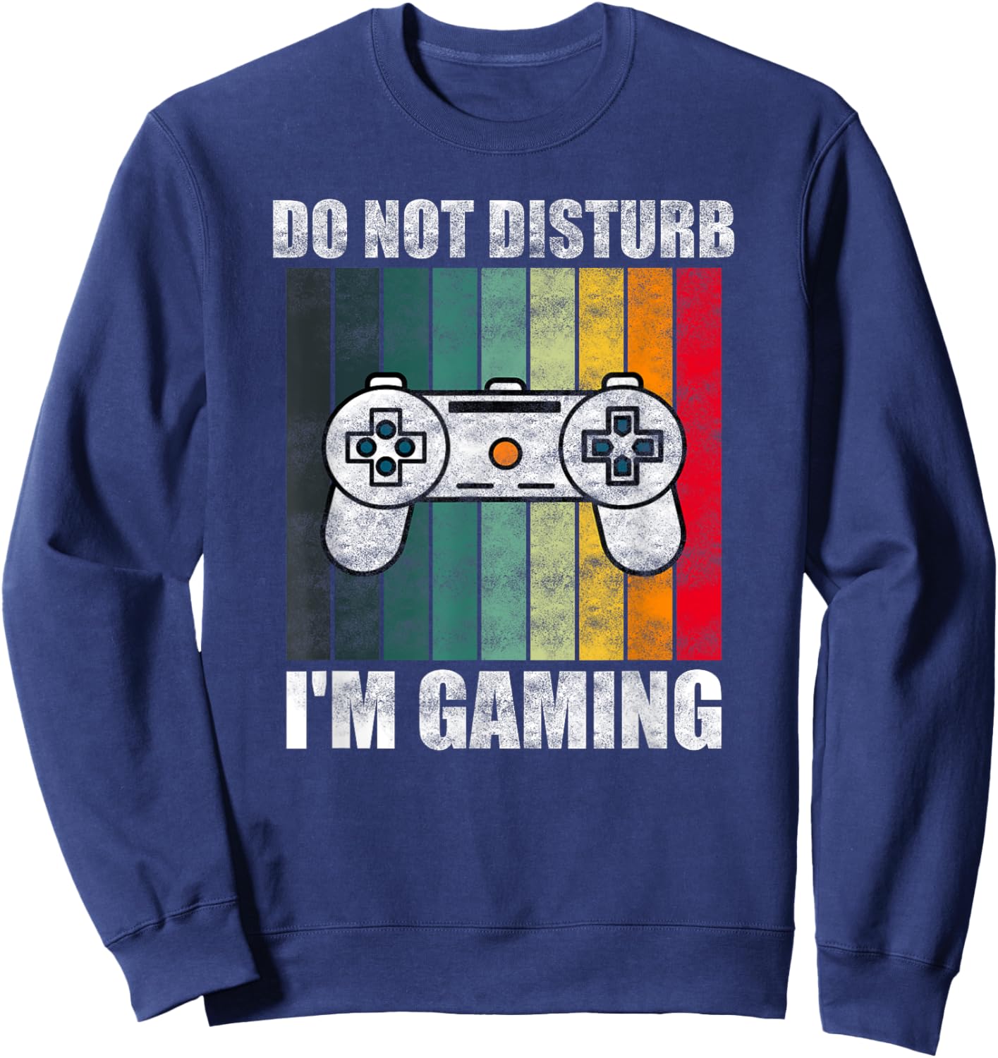 Do Not Disturb I'm Gaming Funny Video Gamer Gift Kids Sweatshirt - Sweatshirt | Navy
