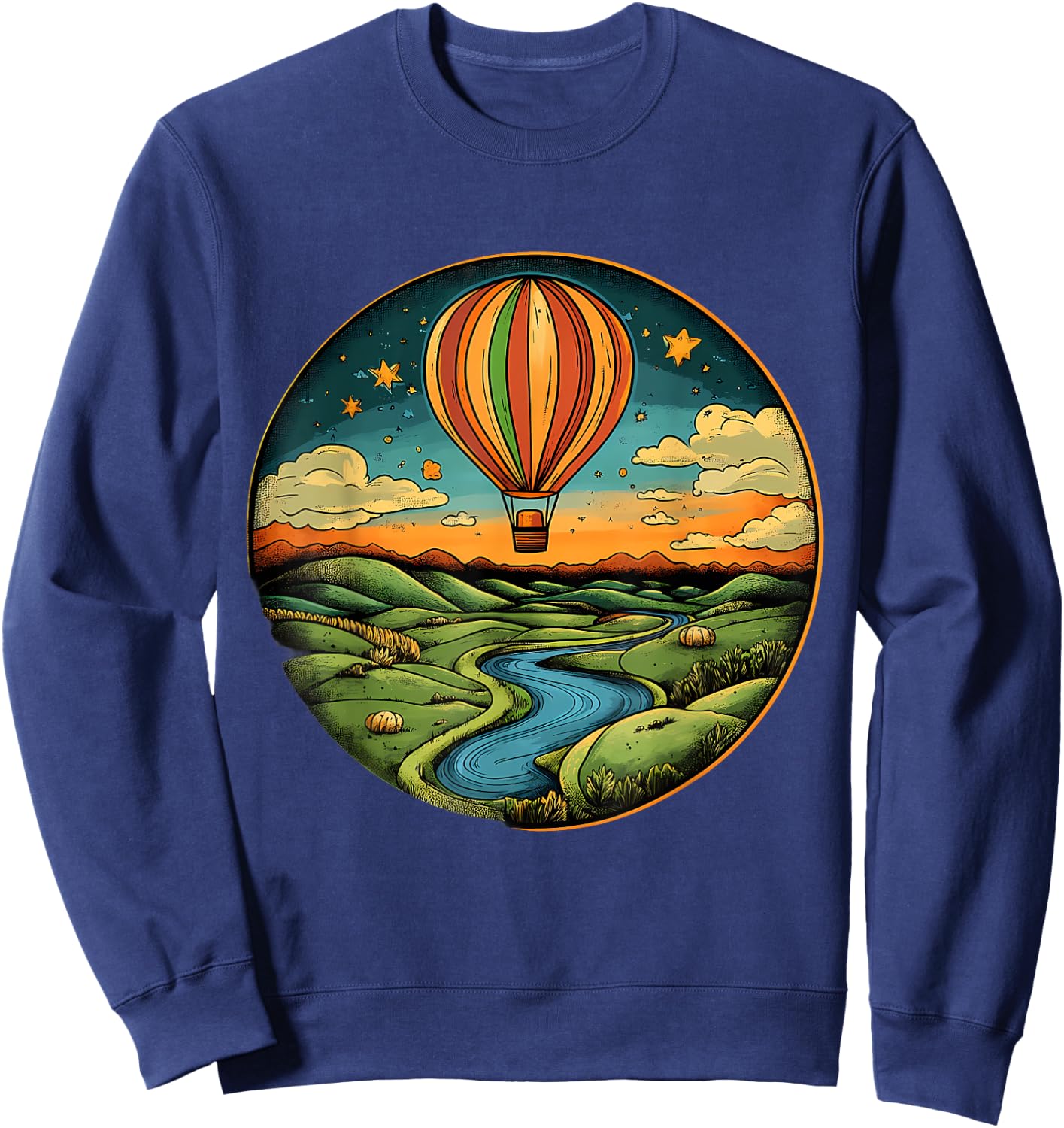 Hot Air Balloon Ride Festival Hot Air Ballooning Sweatshirt - Sweatshirt | Navy