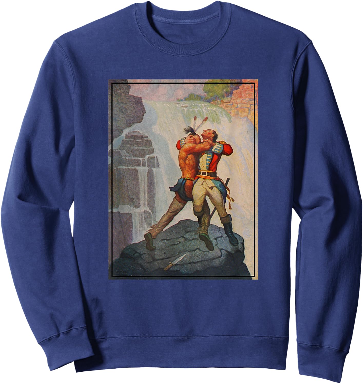 The Last of The Mohicans - Battle of Glens Falls (1919) Sweatshirt - Sweatshirt | Navy