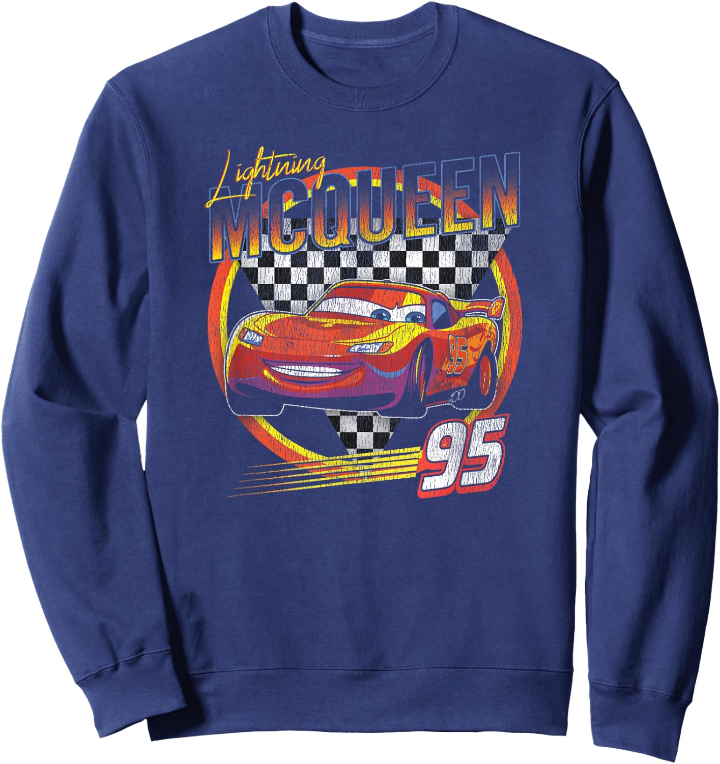 Disney Pixar Cars Lightning McQueen Vintage Race Small Sweatshirt - Sweatshirt | Navy