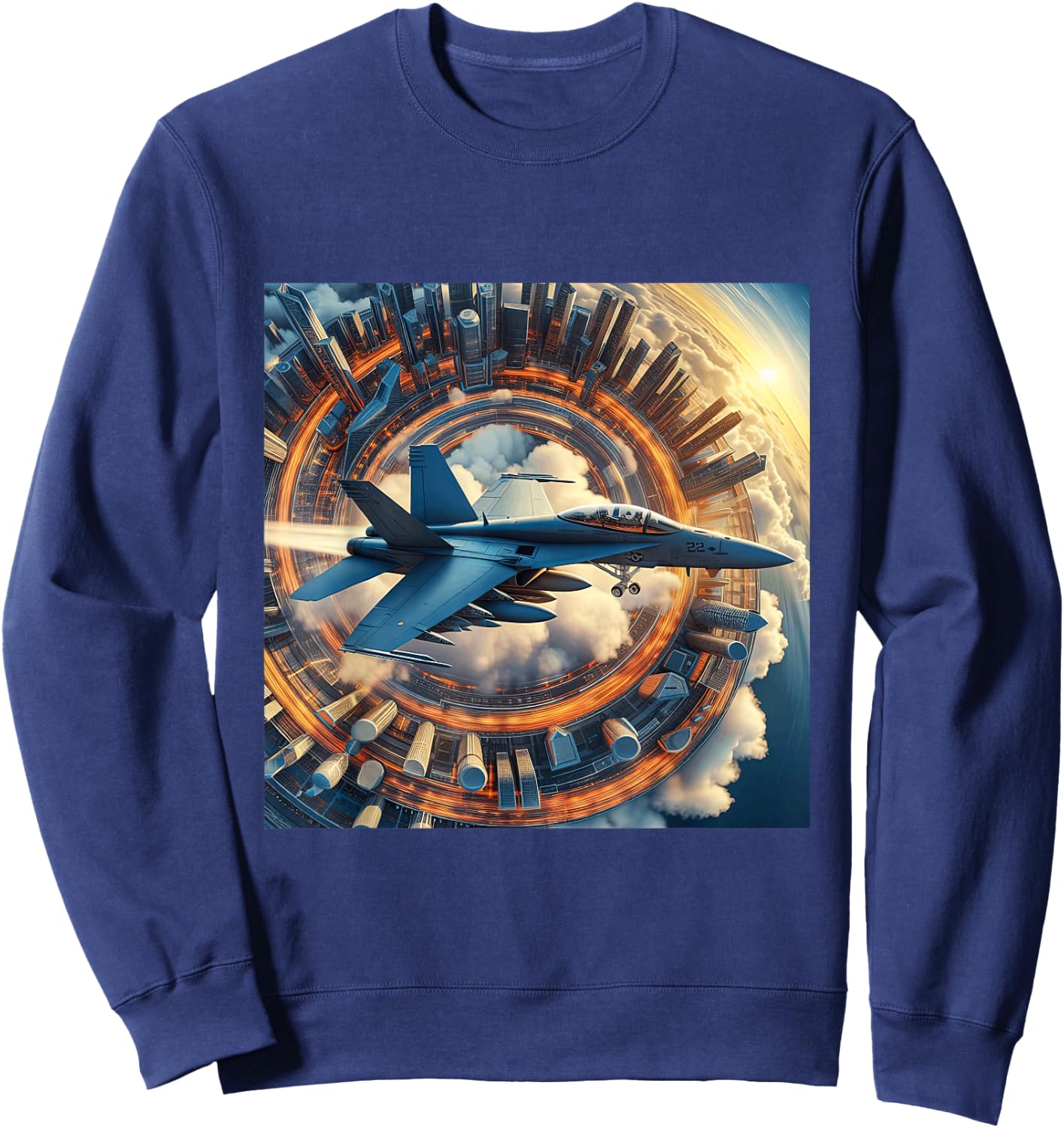 F18 F/A-18 Super Hornet Fighter Jet Naval Aviation Pilot Sweatshirt - Sweatshirt | Navy