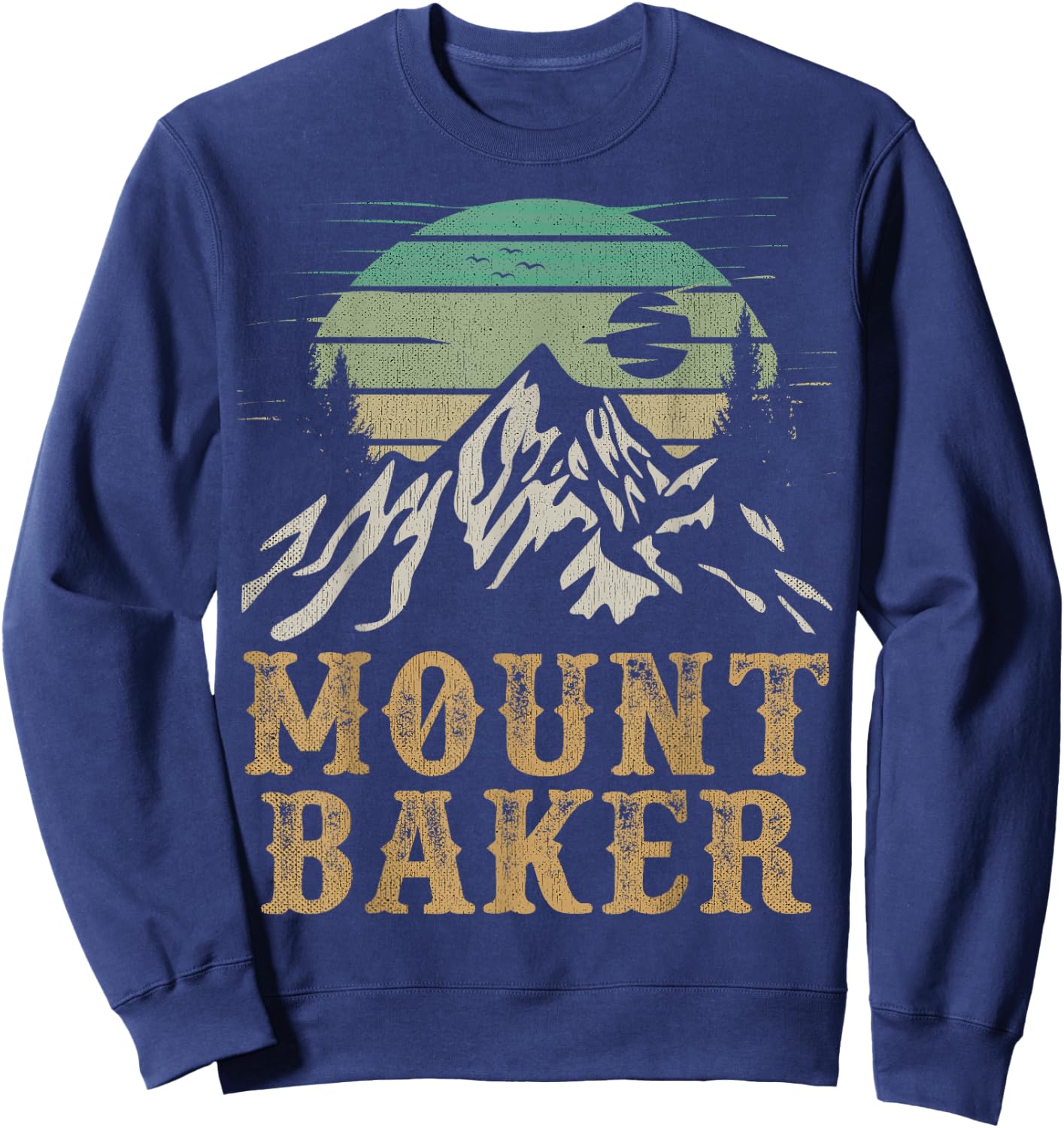 Mount Baker National Park Merchandise Hiking Mount Baker Sweatshirt - Sweatshirt | Navy