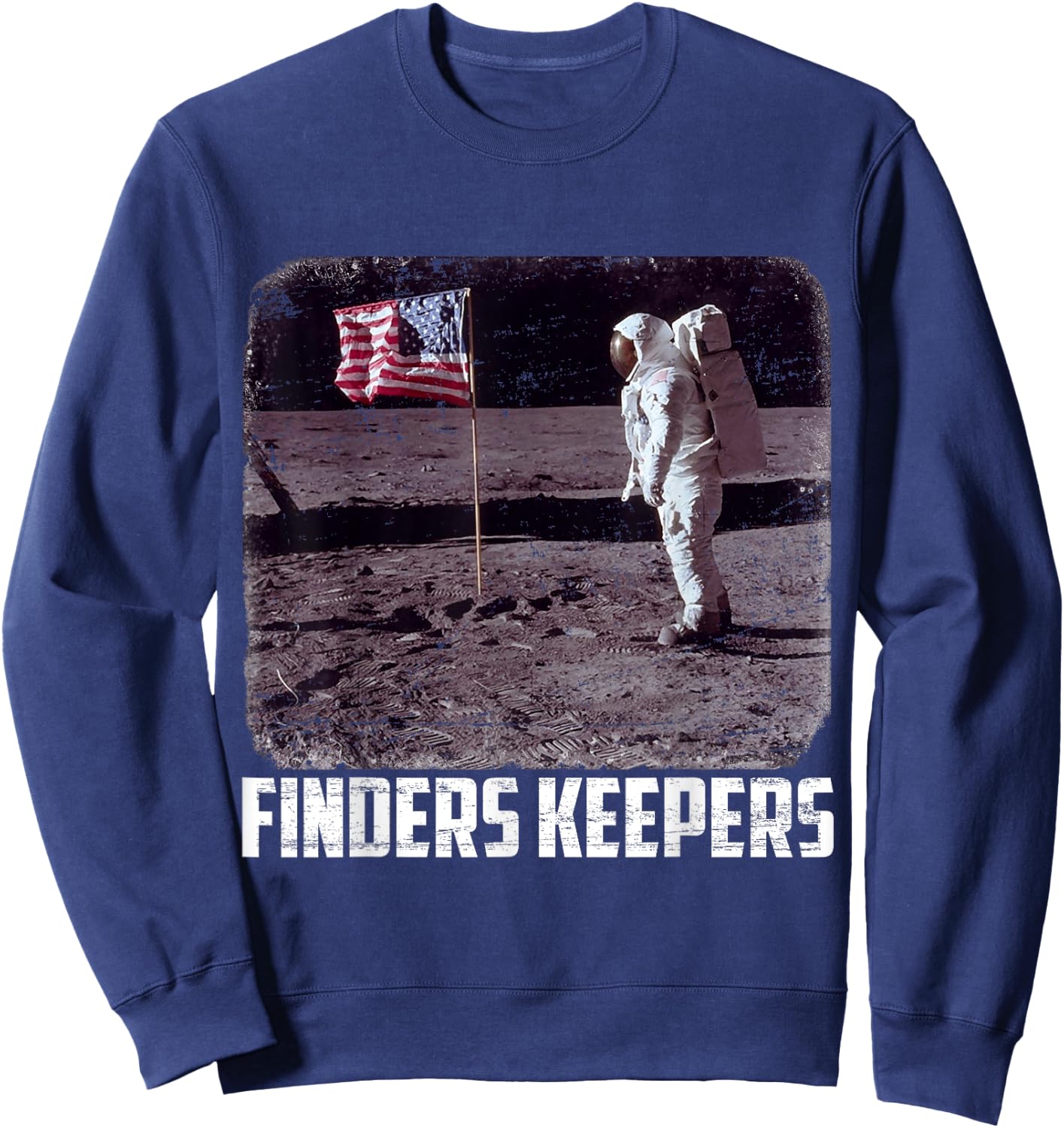 Finders Keepers Moon Landing 50th Anniversary American Sweatshirt - Sweatshirt | Navy