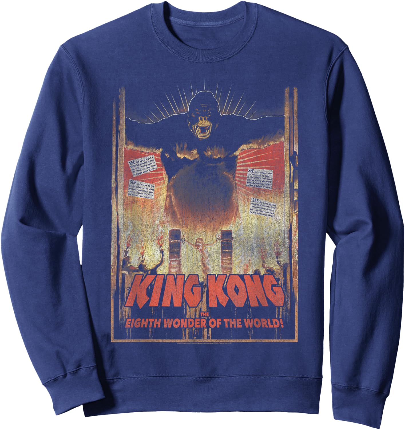 King Kong Eighth Wonder of The World Sweatshirt - Sweatshirt | Navy