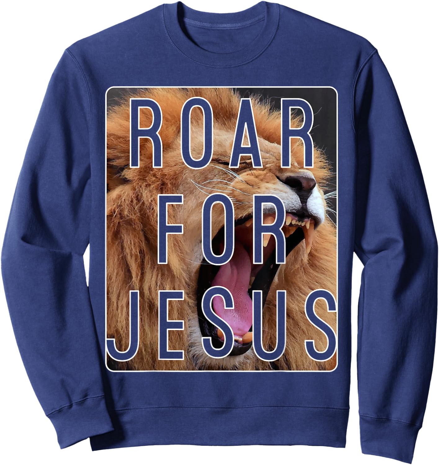 Vacation Bible School Shirt Wild About VBS Roar For Jesus Sweatshirt - Sweatshirt | Navy