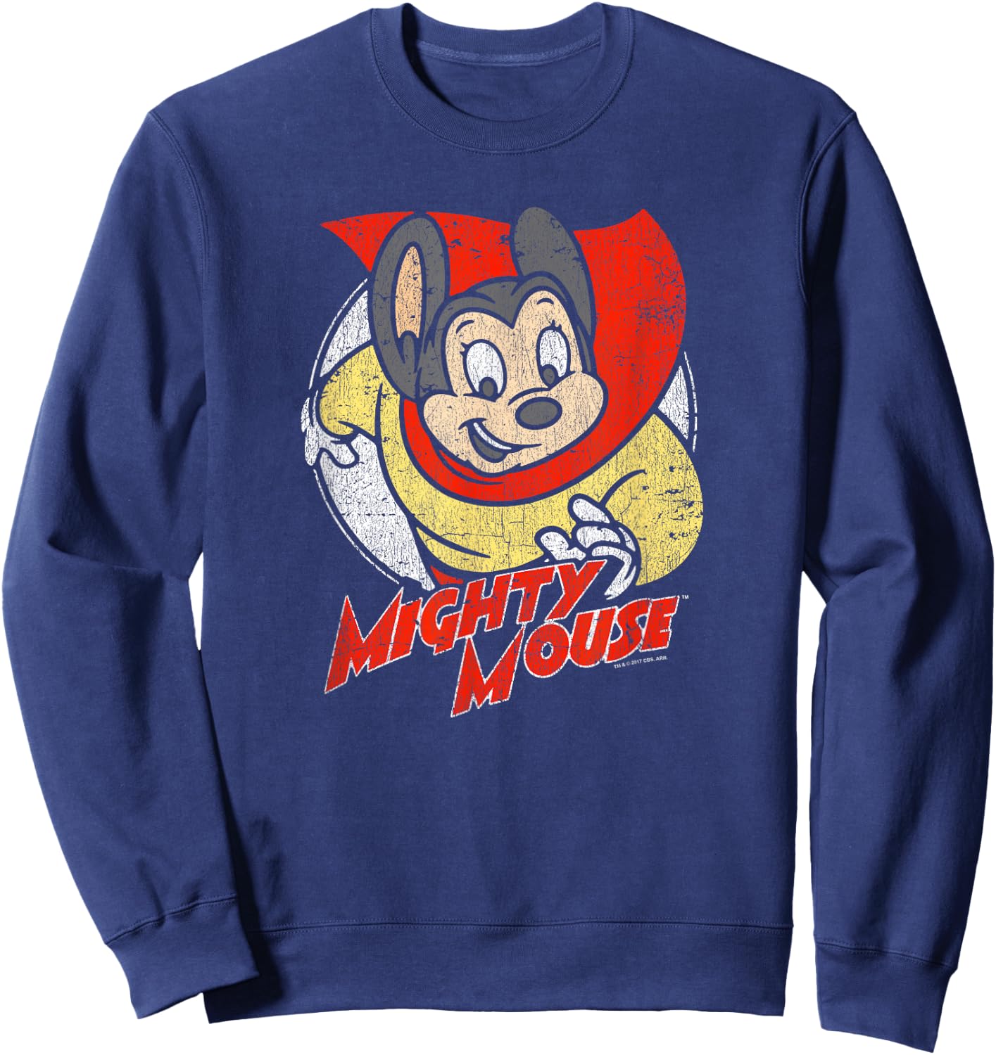 Mighty Mouse Mighty Circle Sweatshirt - Sweatshirt | Navy