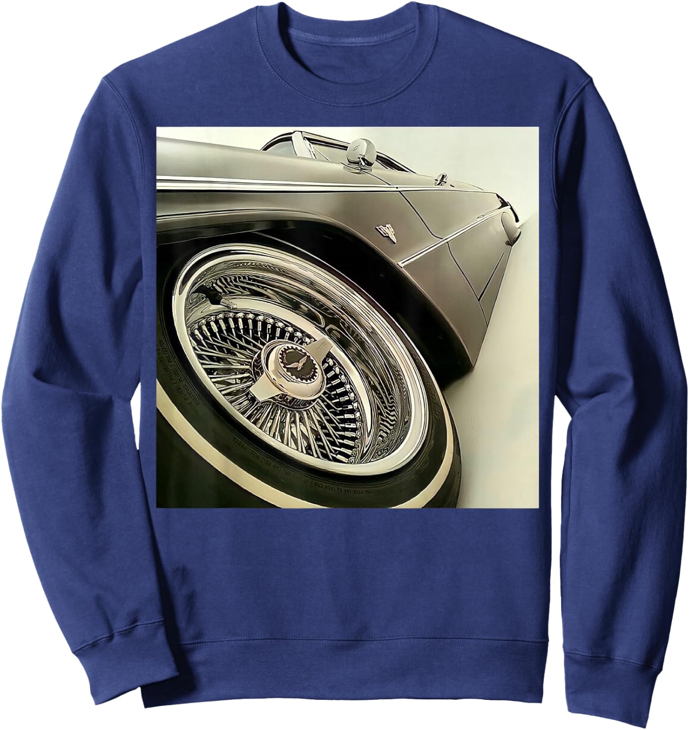Lowrider Black and White Sweatshirt - Sweatshirt | Navy