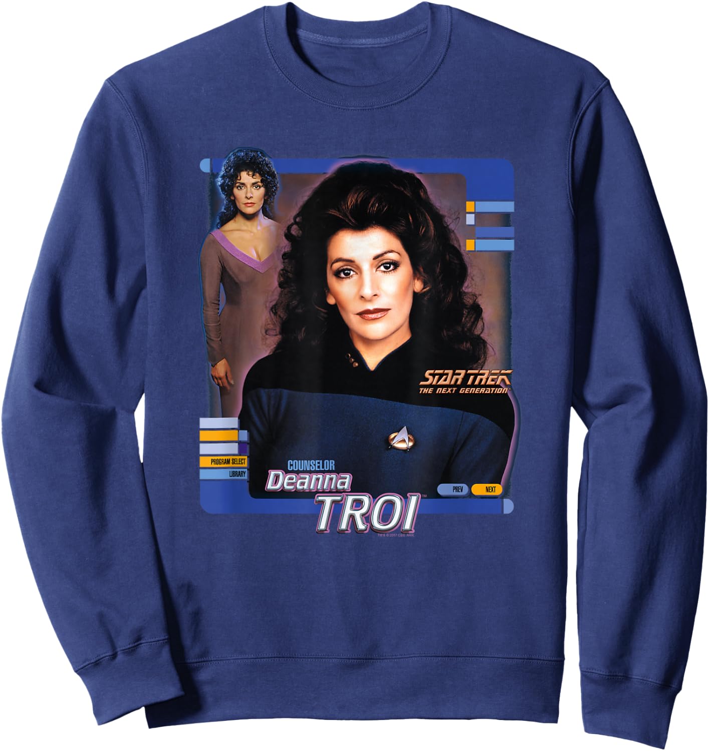 Star Trek Deanna Troi Sweatshirt - Sweatshirt | Navy