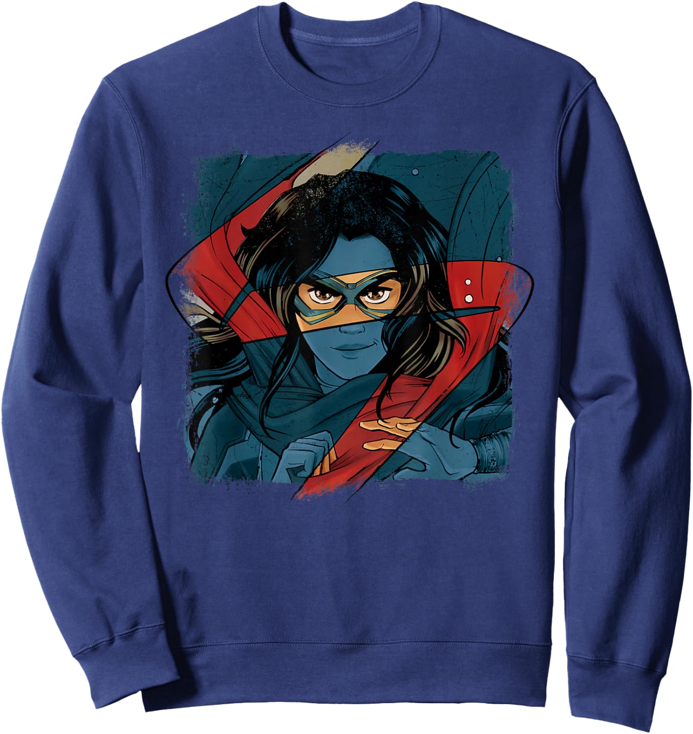 Marvel Studios Ms. Marvel Logo Action Sweatshirt - Sweatshirt | Navy